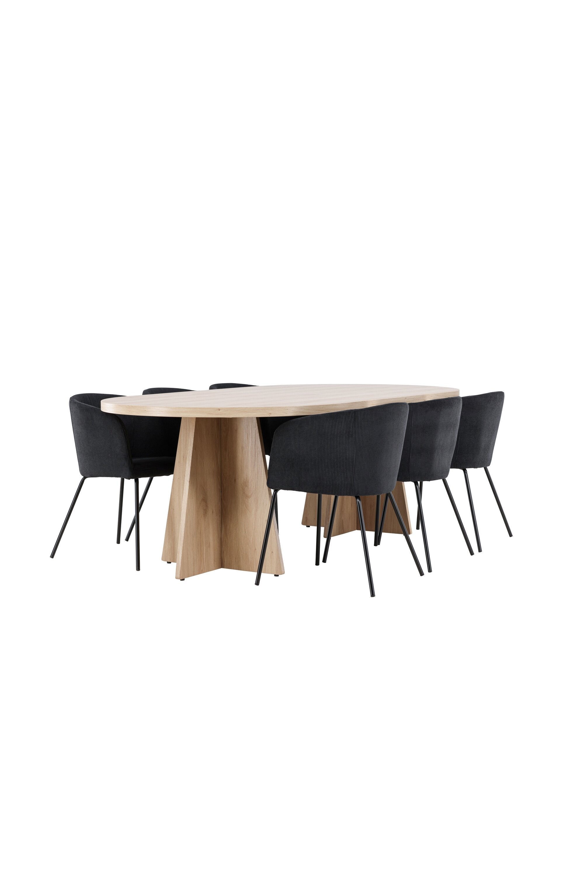 Bootcut Matbord med Berit Matstol-GR Dining Set-Venture Home-peaceofhome.se