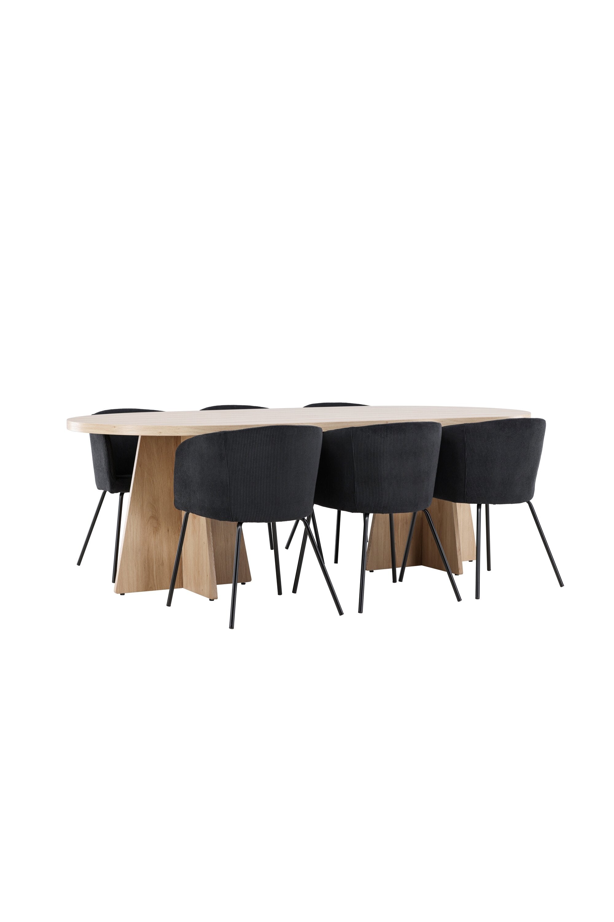 Bootcut Matbord med Berit Matstol-GR Dining Set-Venture Home-peaceofhome.se