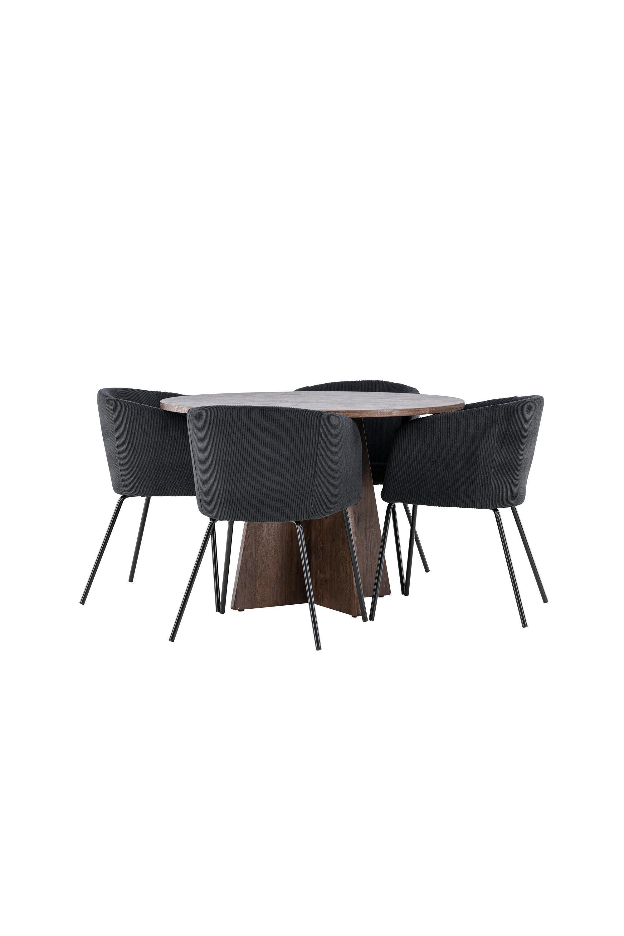 Bootcut Matbord med Berit Matstol-GR Dining Set-Venture Home-peaceofhome.se