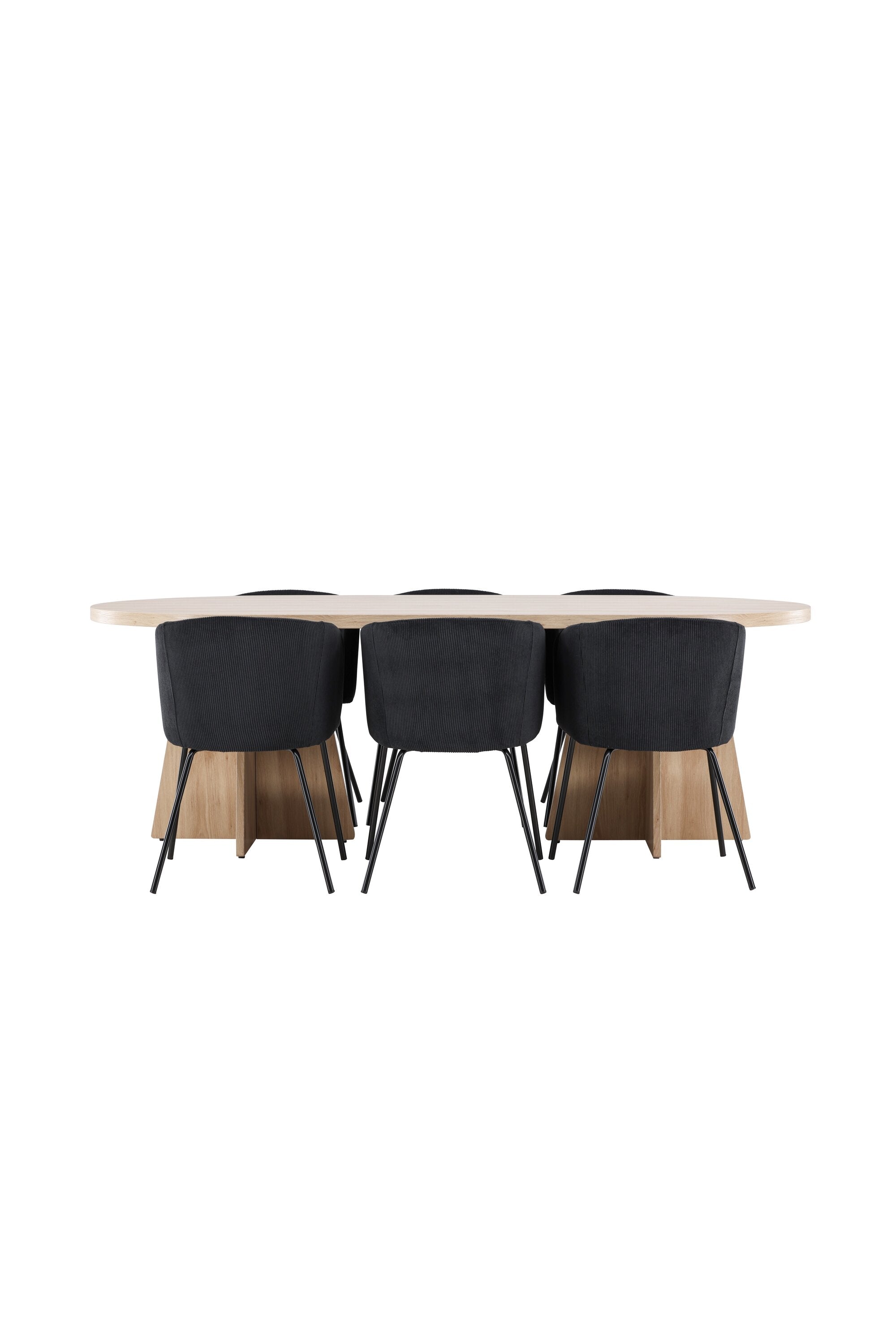 Bootcut Matbord med Berit Matstol-GR Dining Set-Venture Home-peaceofhome.se