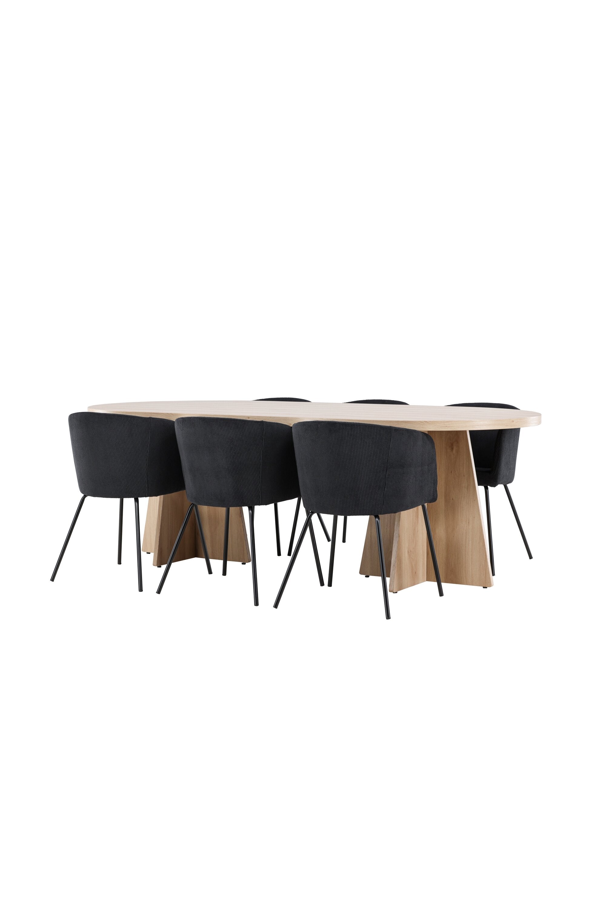 Bootcut Matbord med Berit Matstol-GR Dining Set-Venture Home-peaceofhome.se