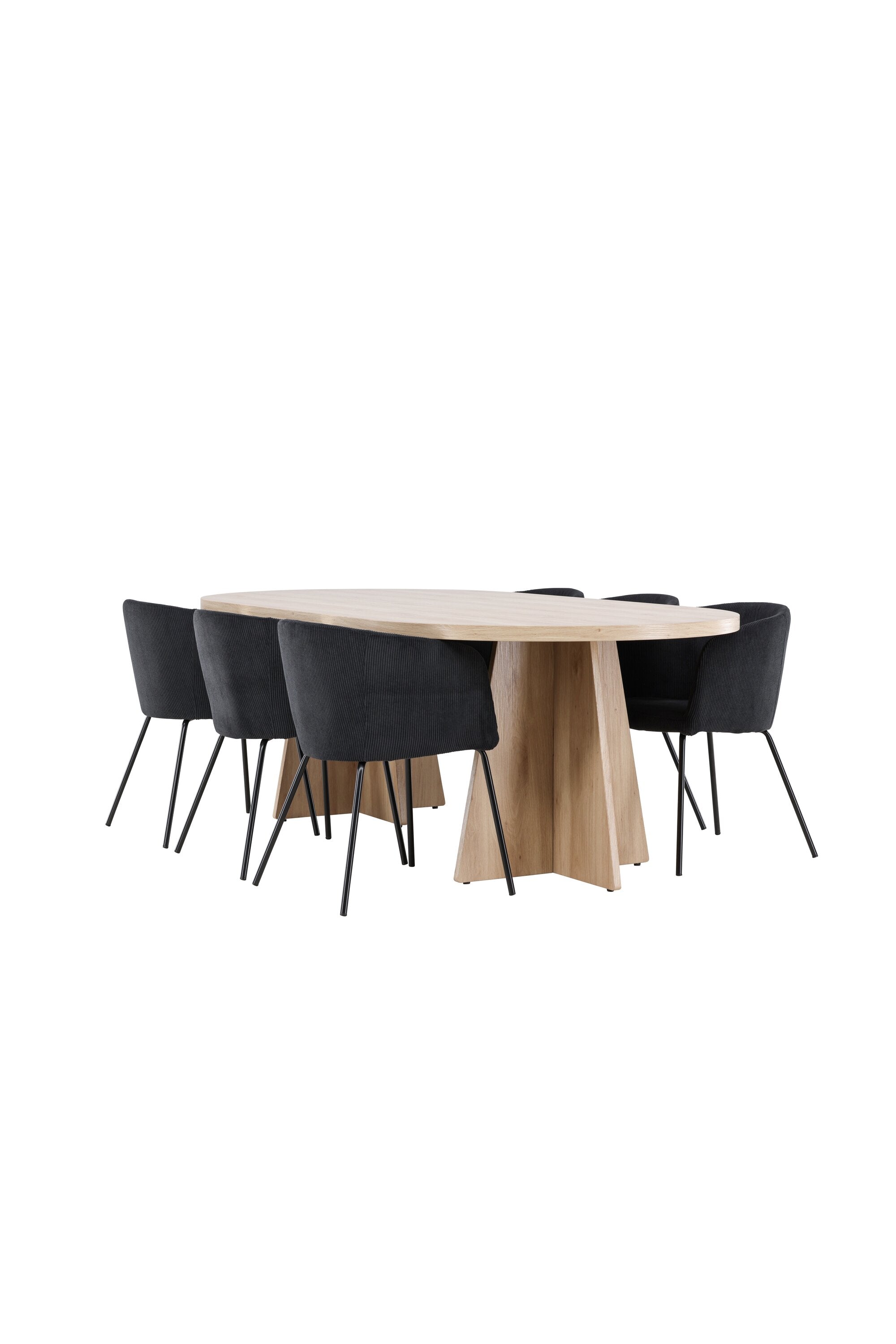 Bootcut Matbord med Berit Matstol-GR Dining Set-Venture Home-peaceofhome.se