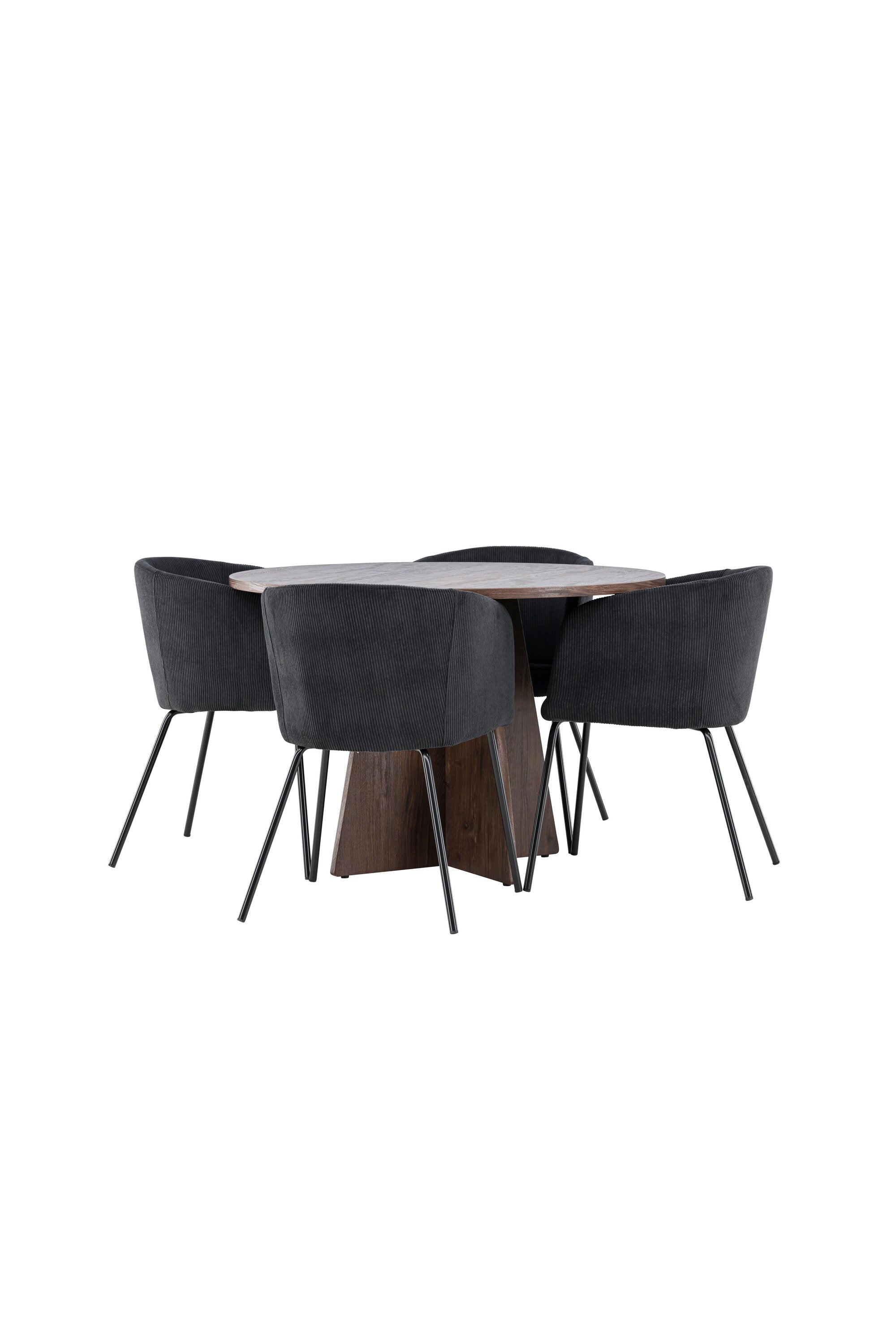 Bootcut Matbord med Berit Matstol-GR Dining Set-Venture Home-peaceofhome.se