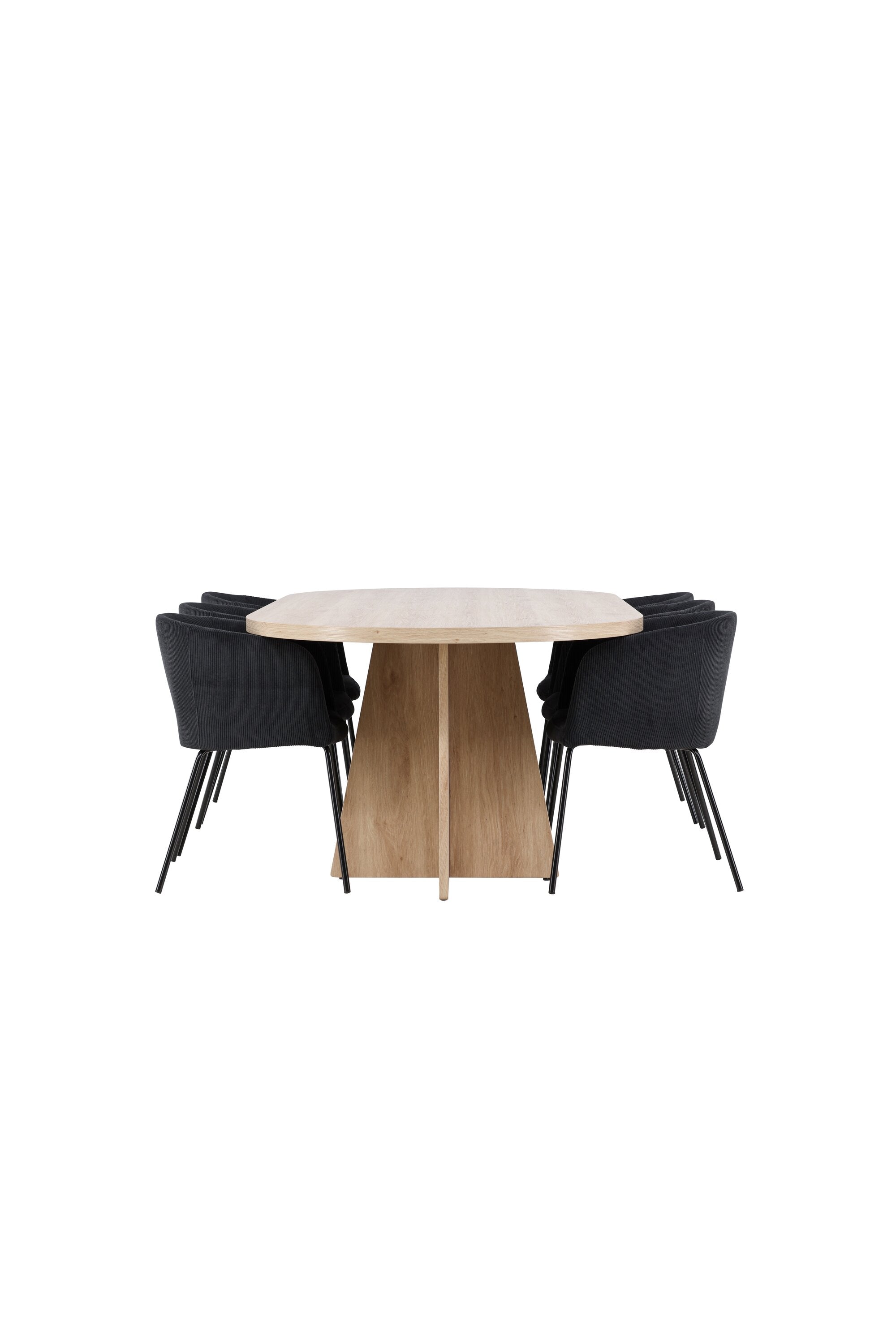 Bootcut Matbord med Berit Matstol-GR Dining Set-Venture Home-peaceofhome.se