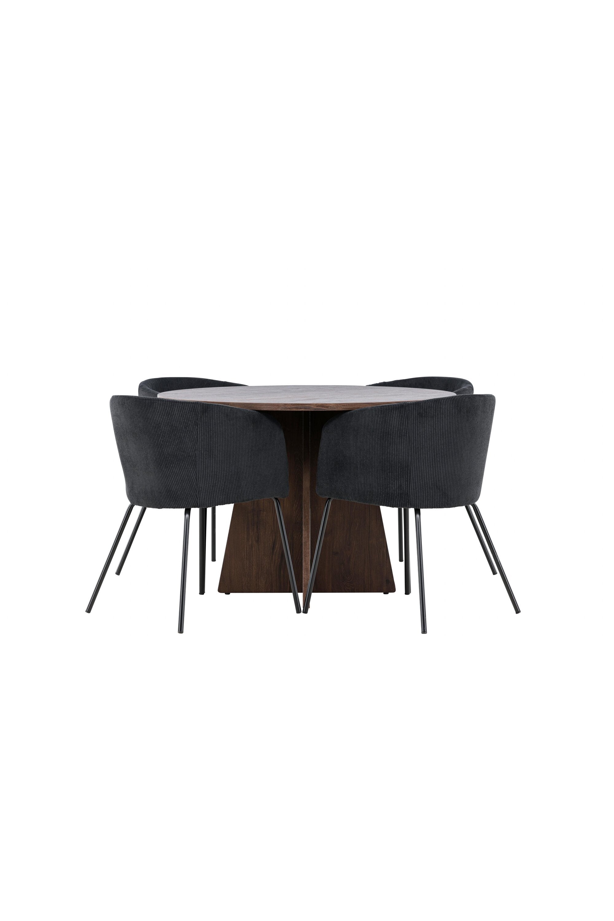 Bootcut Matbord med Berit Matstol-GR Dining Set-Venture Home-peaceofhome.se