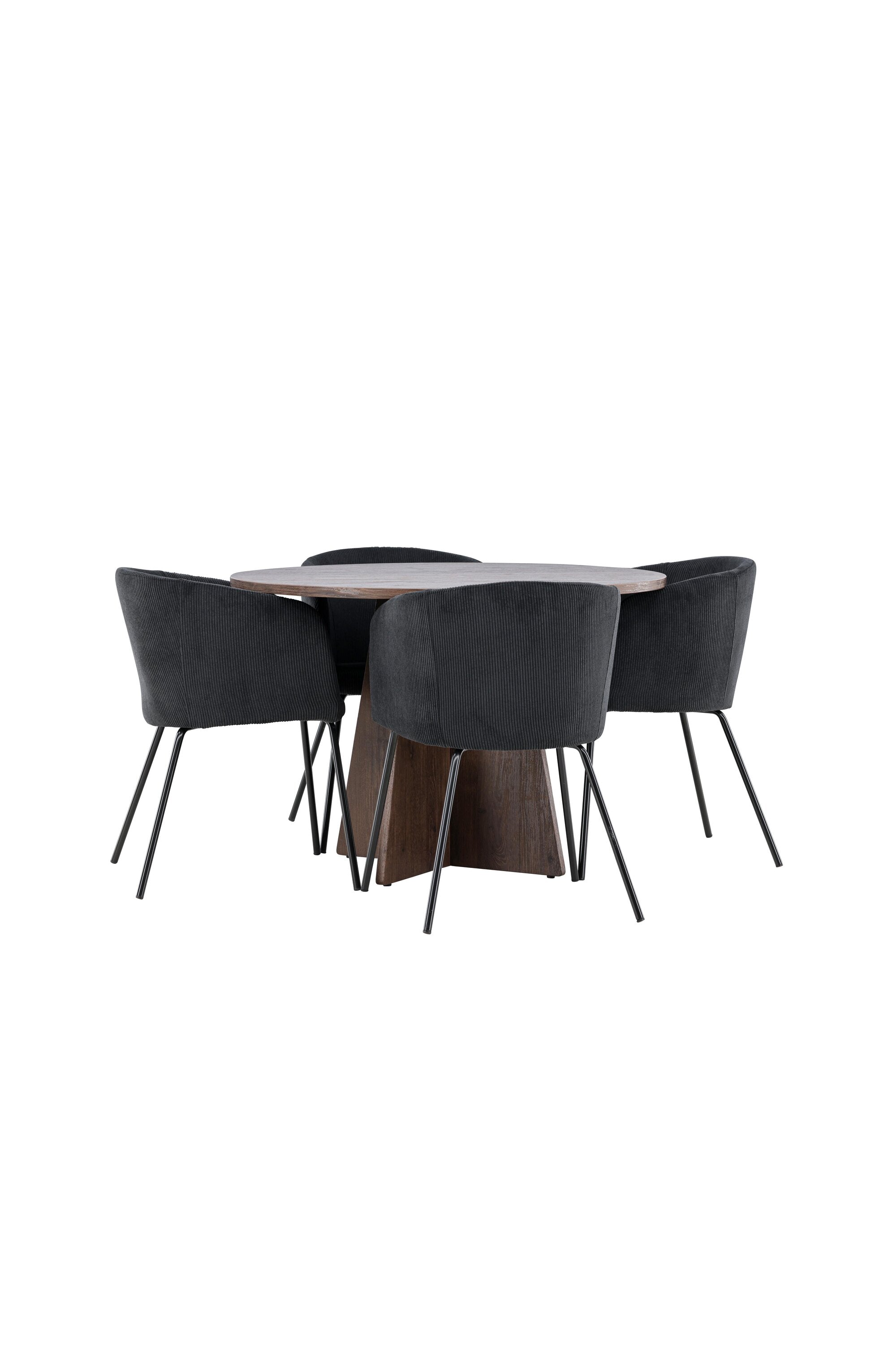 Bootcut Matbord med Berit Matstol-GR Dining Set-Venture Home-peaceofhome.se