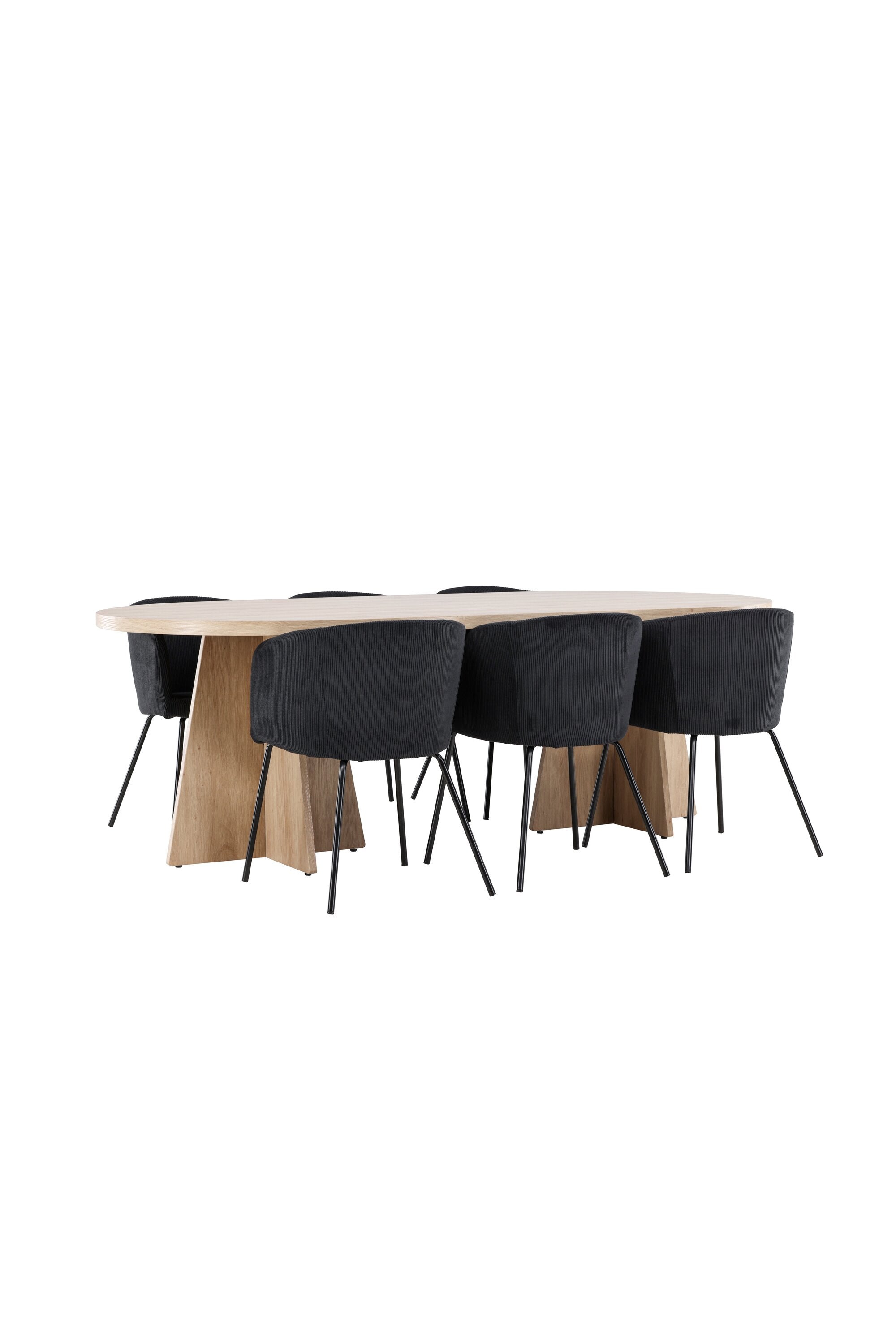 Bootcut Matbord med Berit Matstol-GR Dining Set-Venture Home-peaceofhome.se