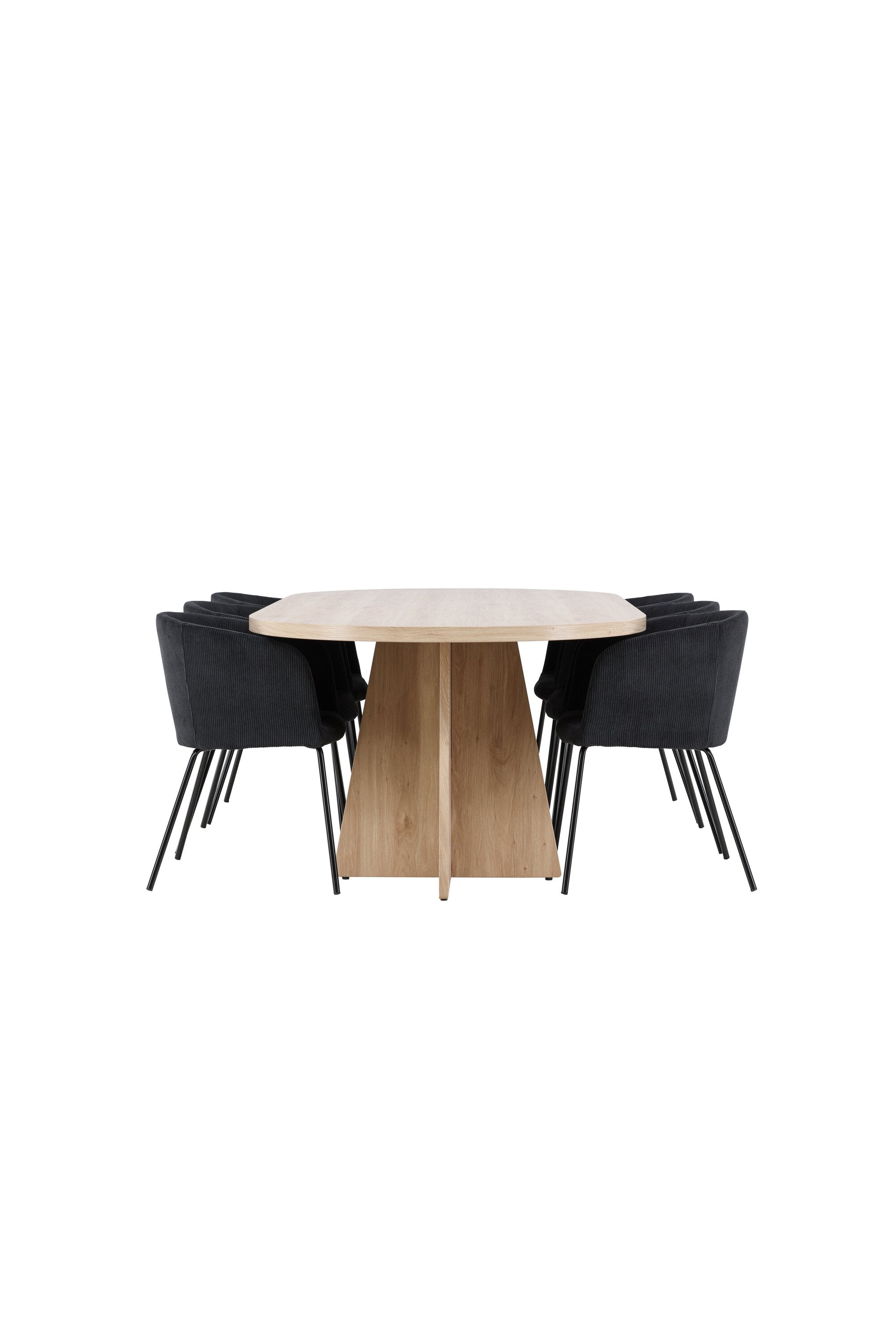 Bootcut Matbord med Berit Matstol-GR Dining Set-Venture Home-peaceofhome.se