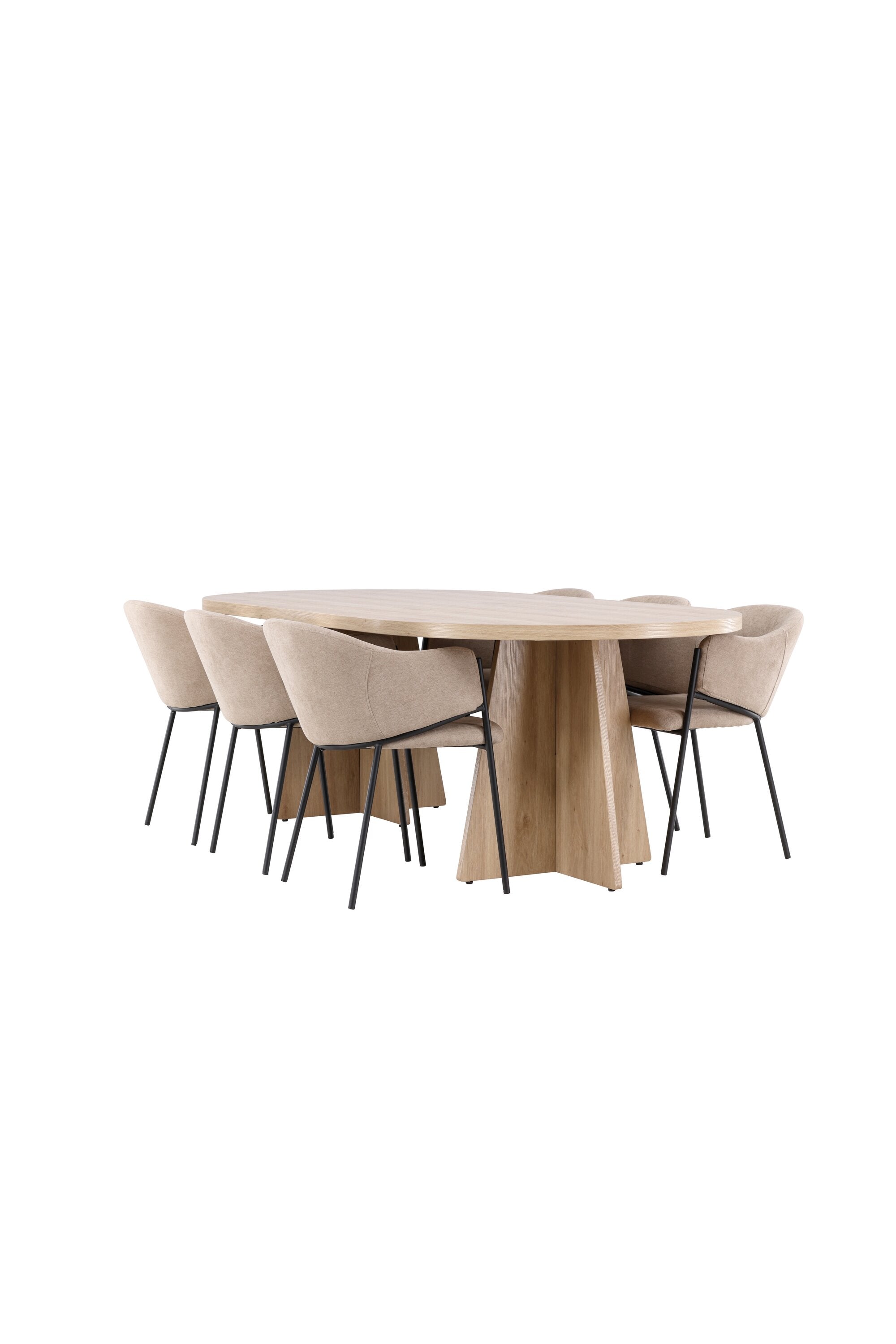 Bootcut Matbord med Evelina Matstol-GR Dining Set-Venture Home-peaceofhome.se