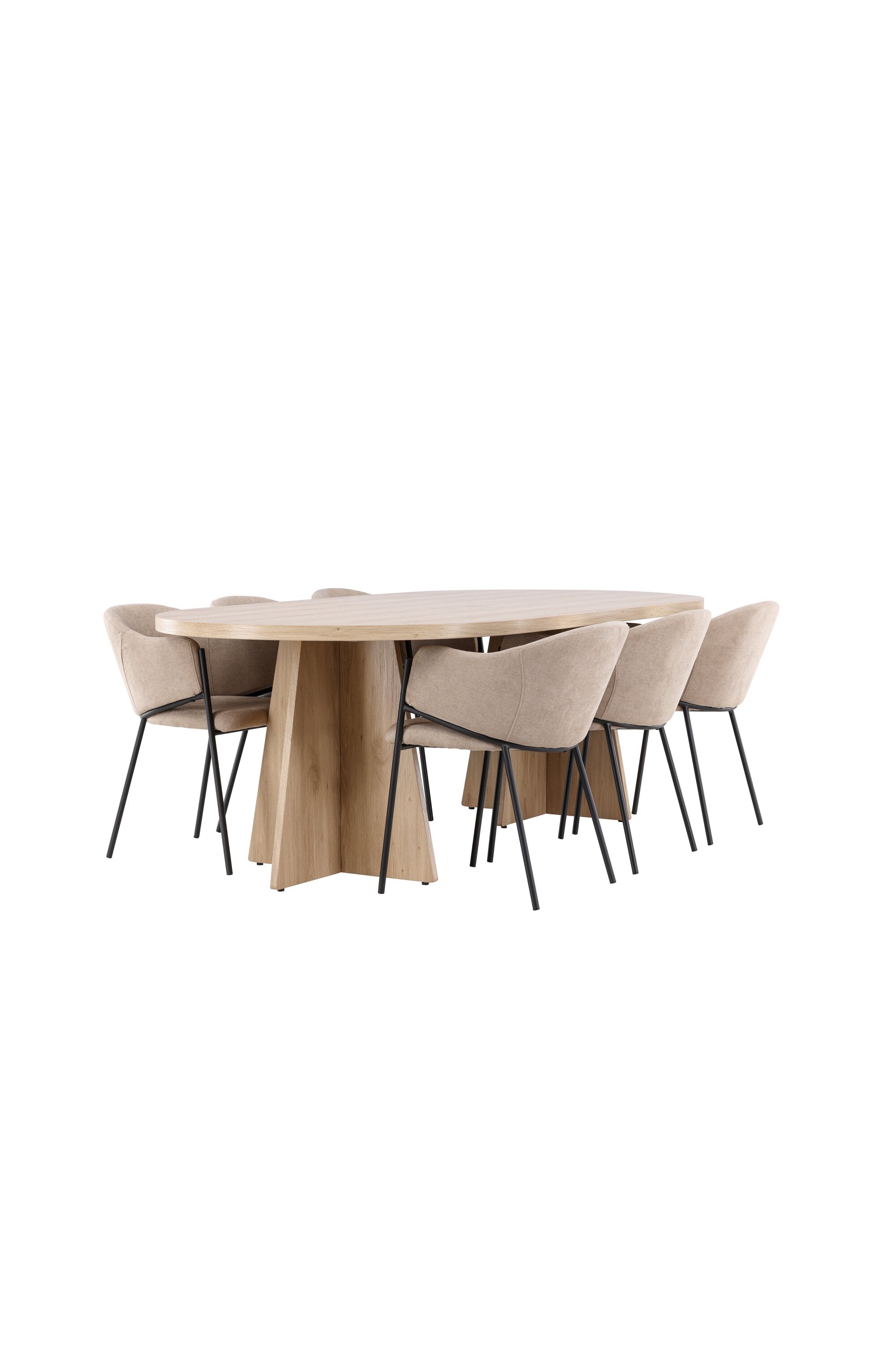 Bootcut Matbord med Evelina Matstol-GR Dining Set-Venture Home-peaceofhome.se