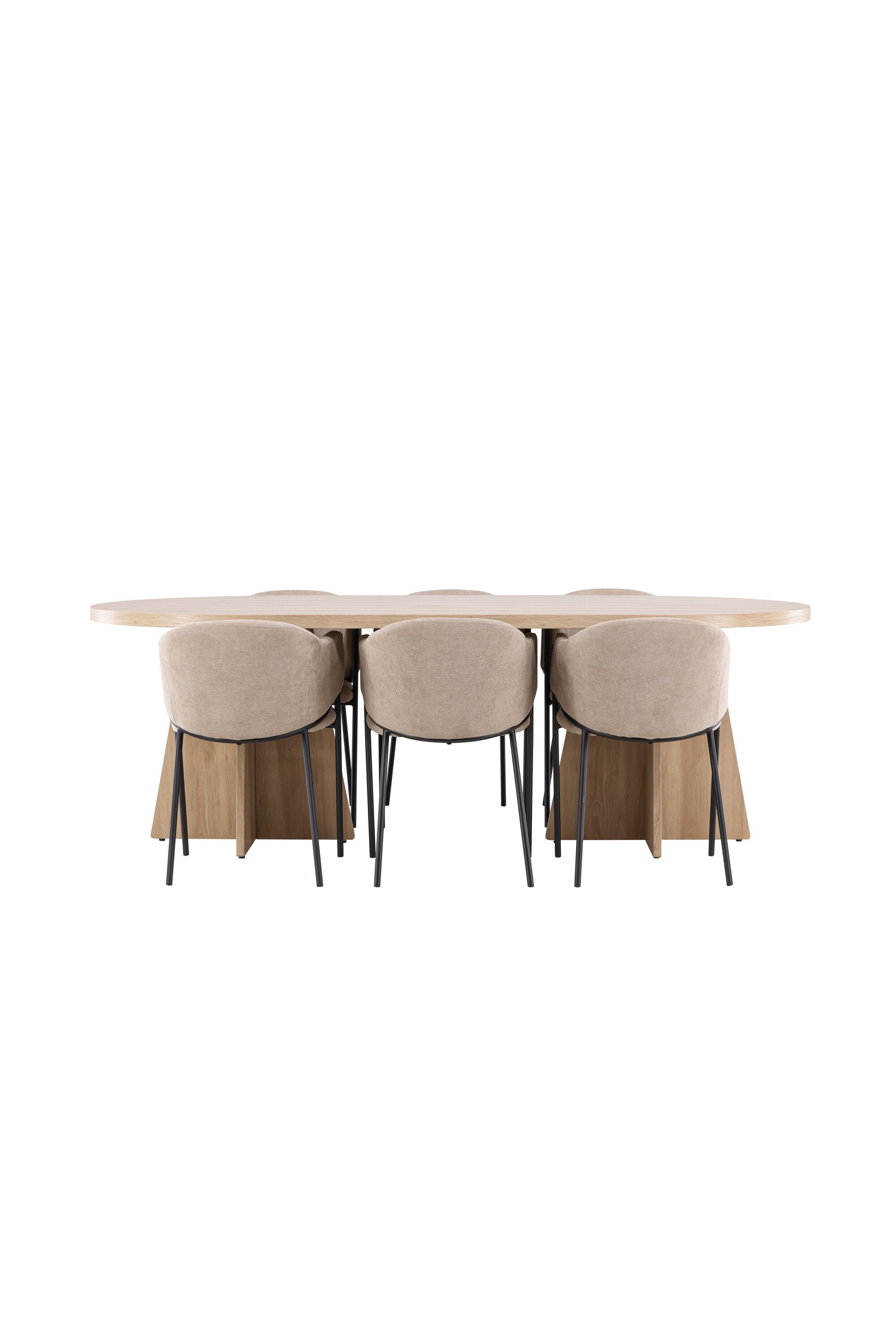 Bootcut Matbord med Evelina Matstol-GR Dining Set-Venture Home-peaceofhome.se