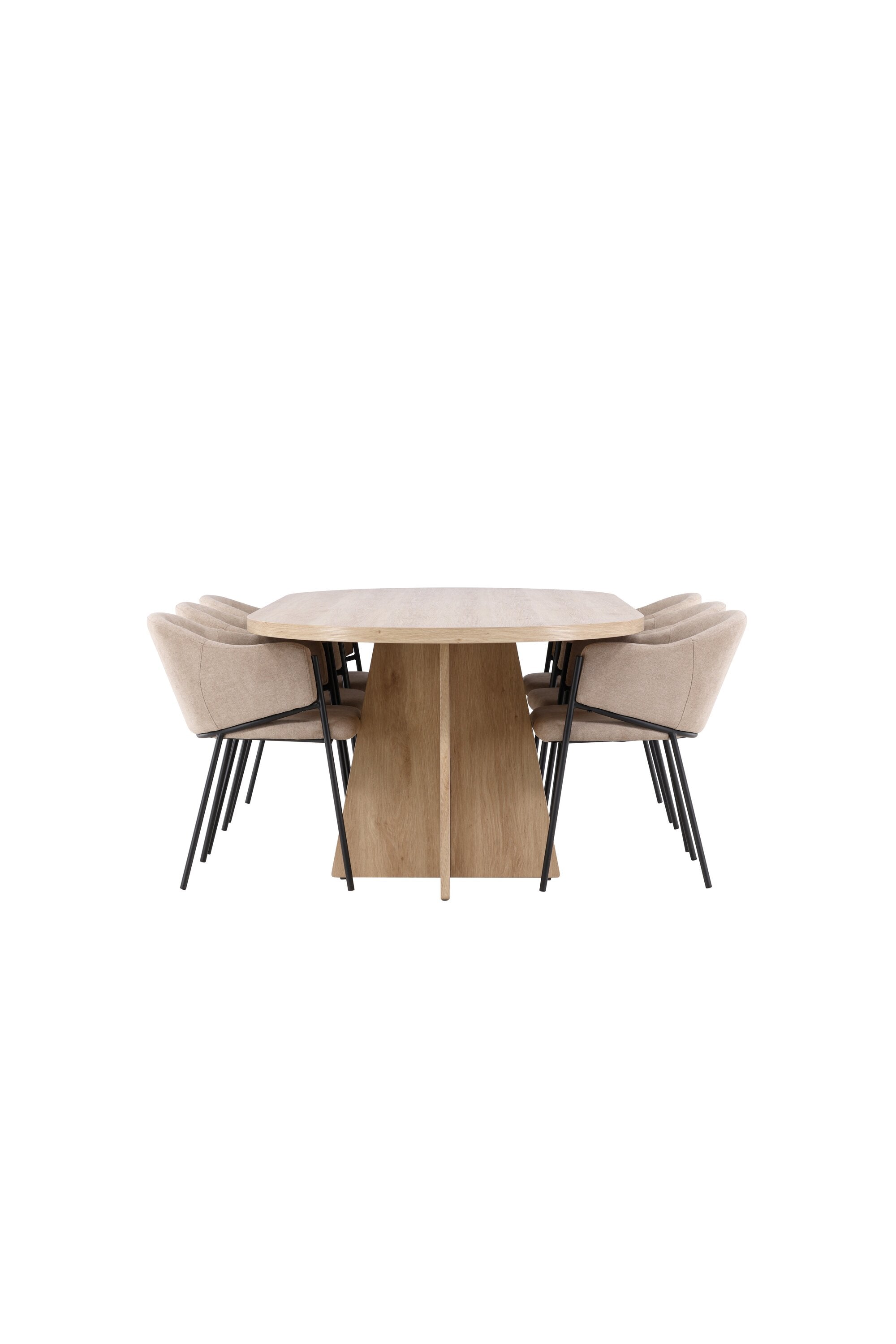 Bootcut Matbord med Evelina Matstol-GR Dining Set-Venture Home-peaceofhome.se