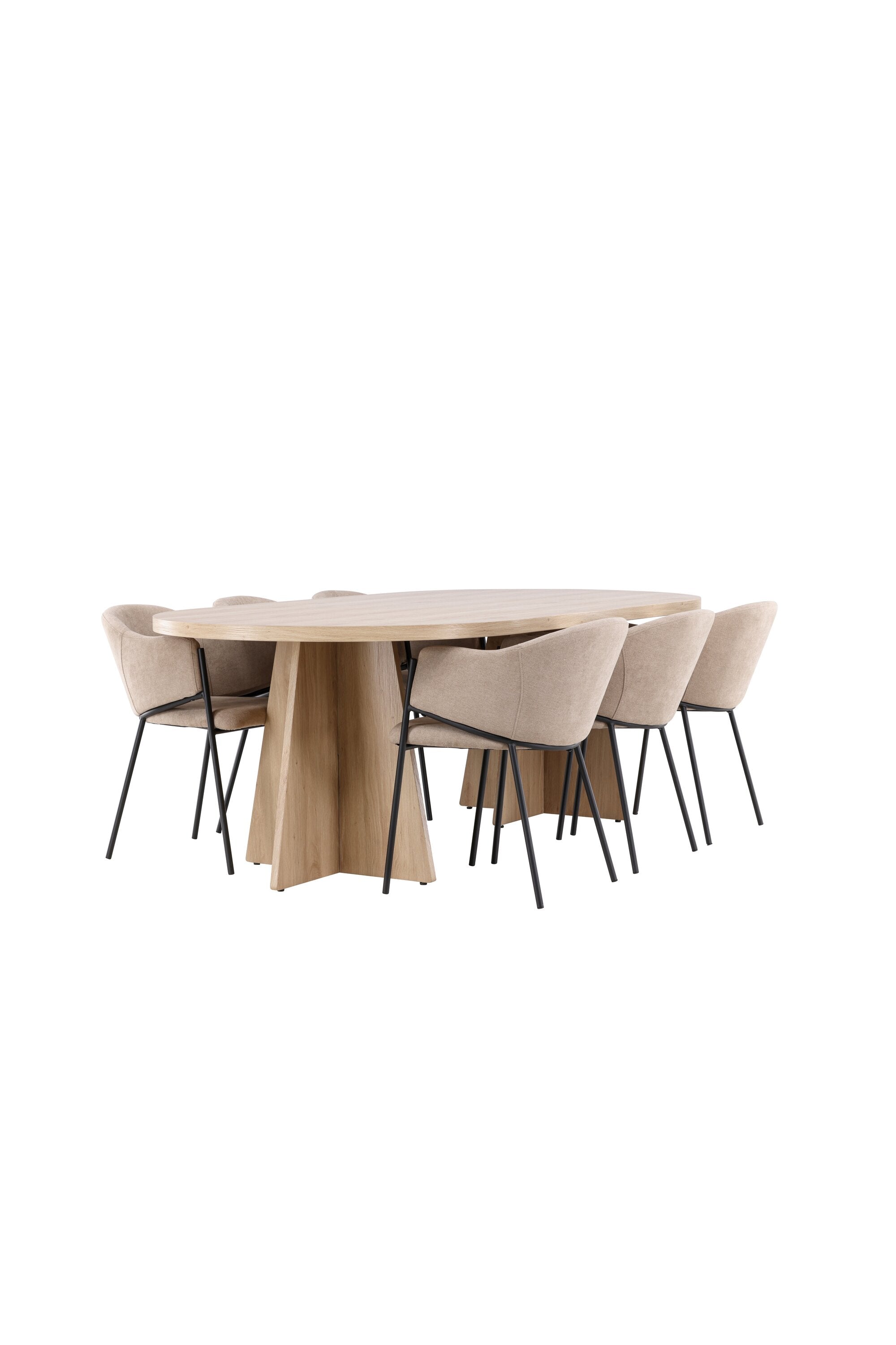 Bootcut Matbord med Evelina Matstol-GR Dining Set-Venture Home-peaceofhome.se