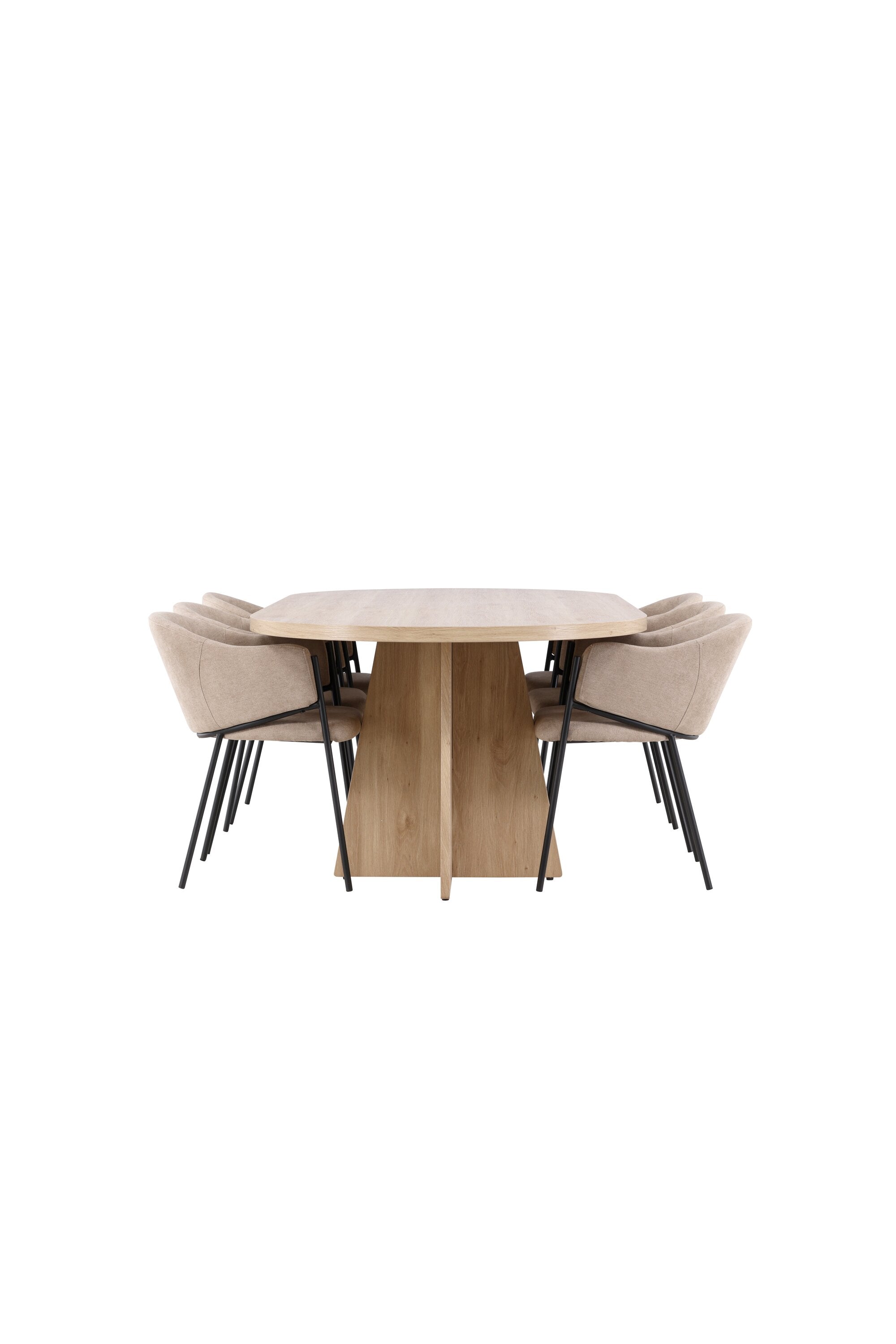 Bootcut Matbord med Evelina Matstol-GR Dining Set-Venture Home-peaceofhome.se