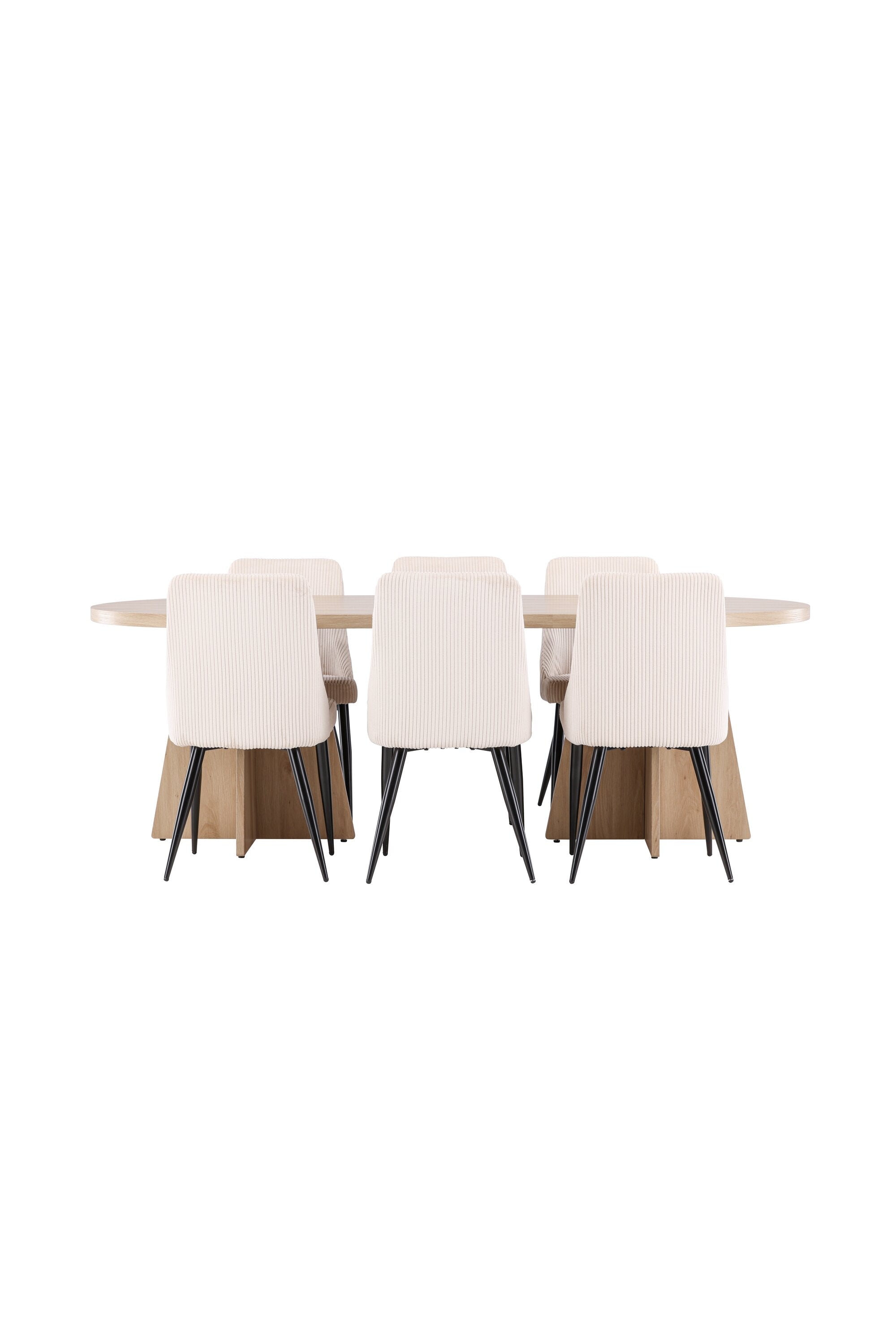 Bootcut Matbord med Leone Matstol-GR Dining Set-Venture Home-peaceofhome.se