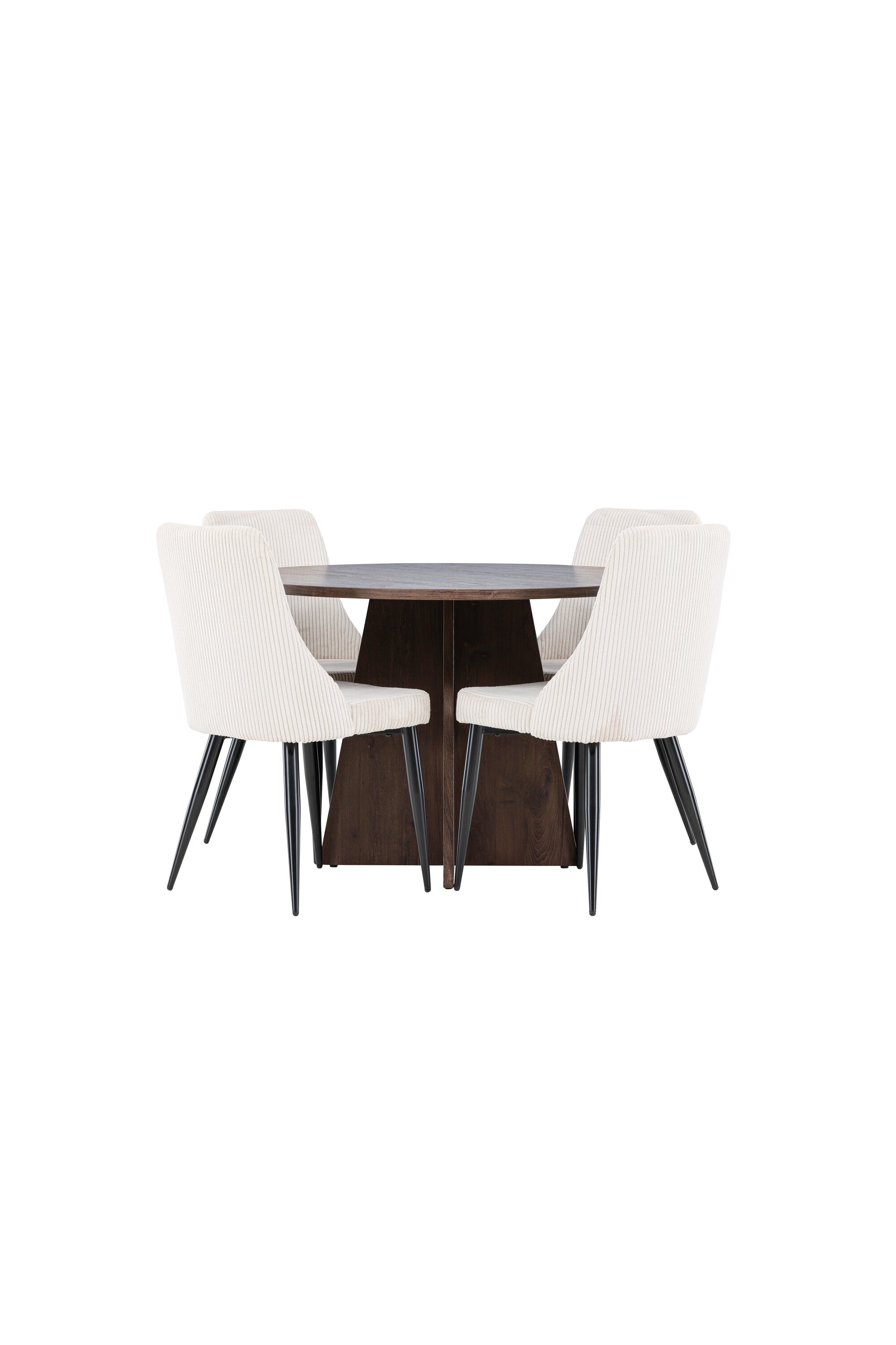 Bootcut Matbord med Leone Matstol-GR Dining Set-Venture Home-peaceofhome.se