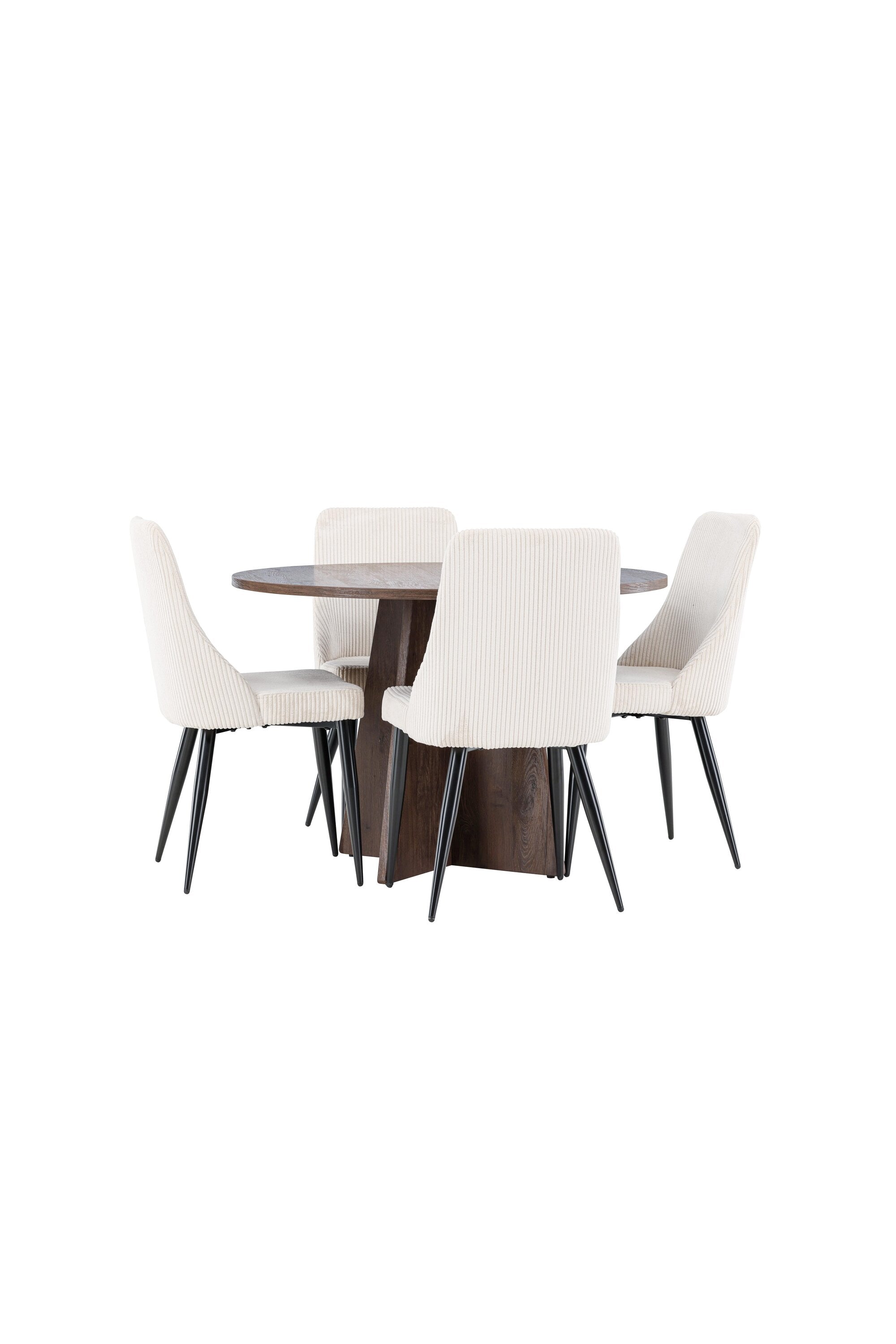 Bootcut Matbord med Leone Matstol-GR Dining Set-Venture Home-peaceofhome.se