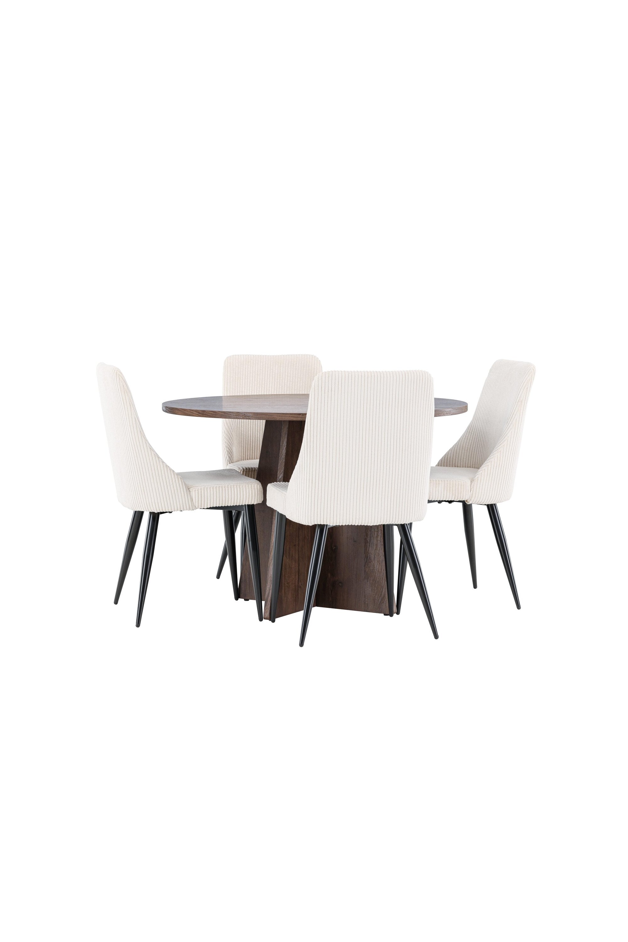 Bootcut Matbord med Leone Matstol-GR Dining Set-Venture Home-peaceofhome.se