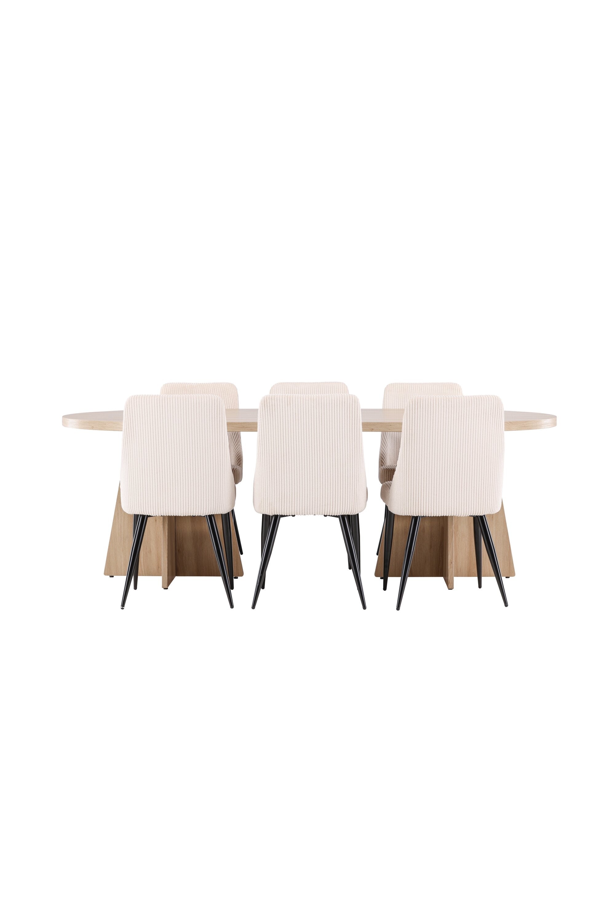 Bootcut Matbord med Leone Matstol-GR Dining Set-Venture Home-peaceofhome.se