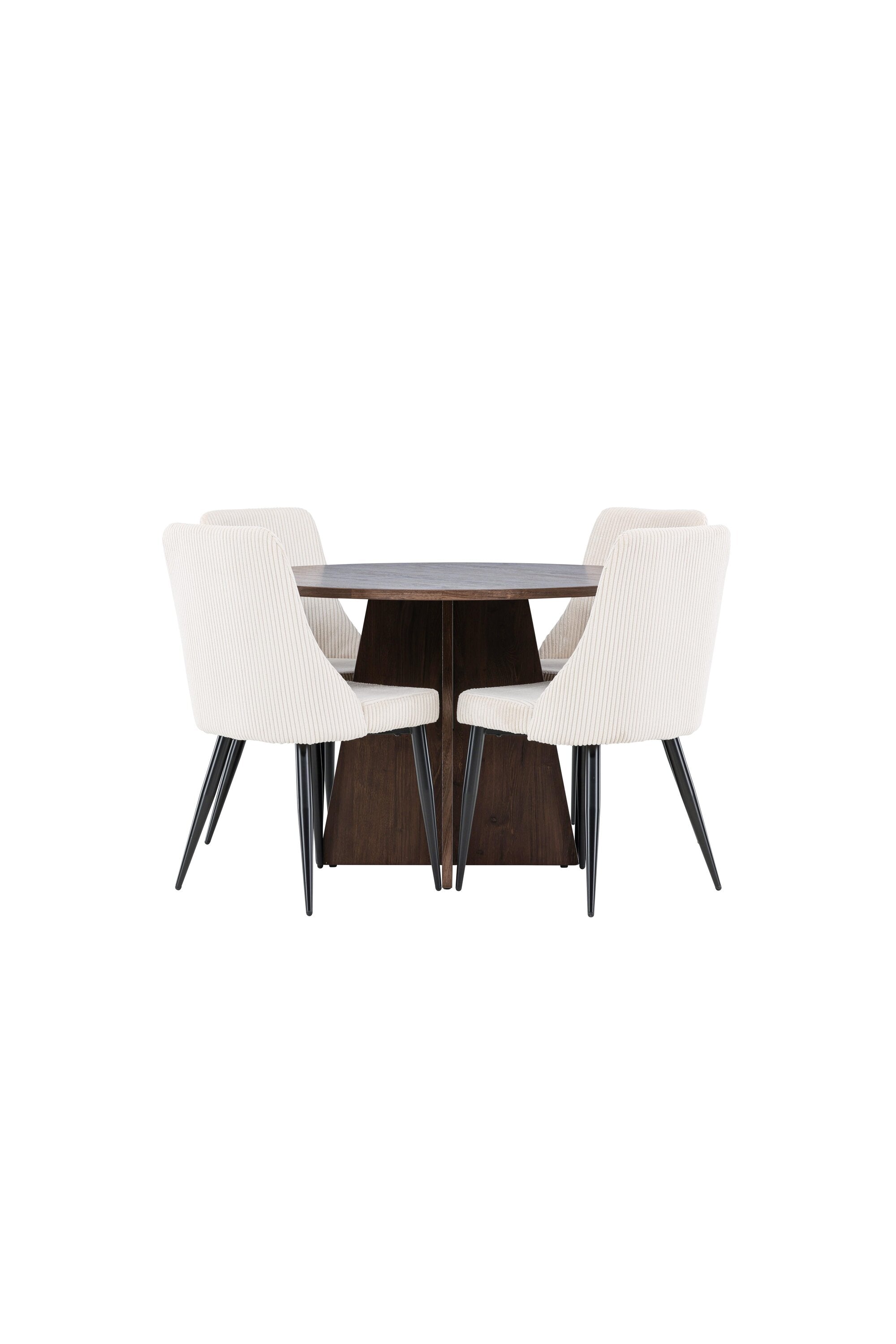 Bootcut Matbord med Leone Matstol-GR Dining Set-Venture Home-peaceofhome.se