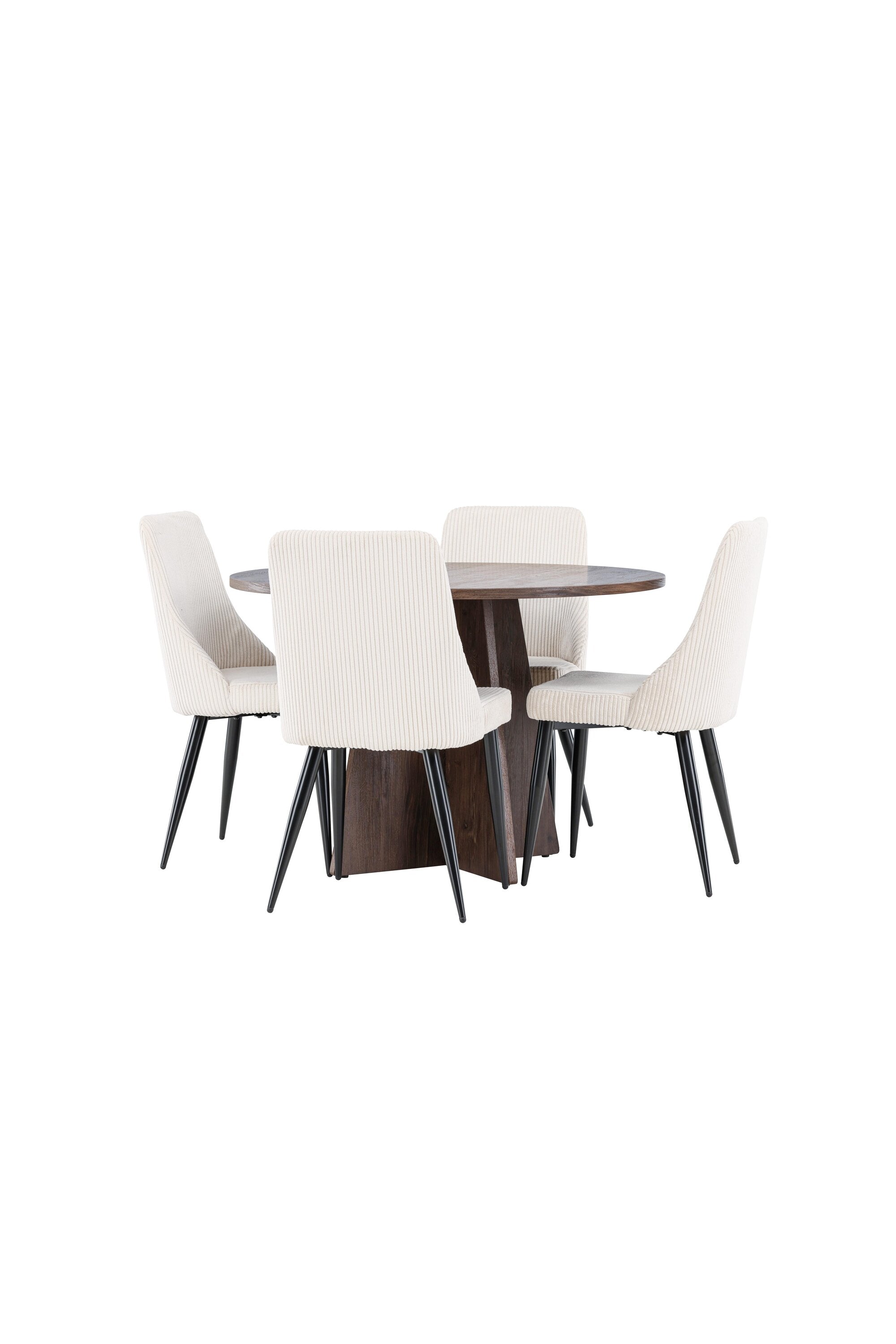 Bootcut Matbord med Leone Matstol-GR Dining Set-Venture Home-peaceofhome.se