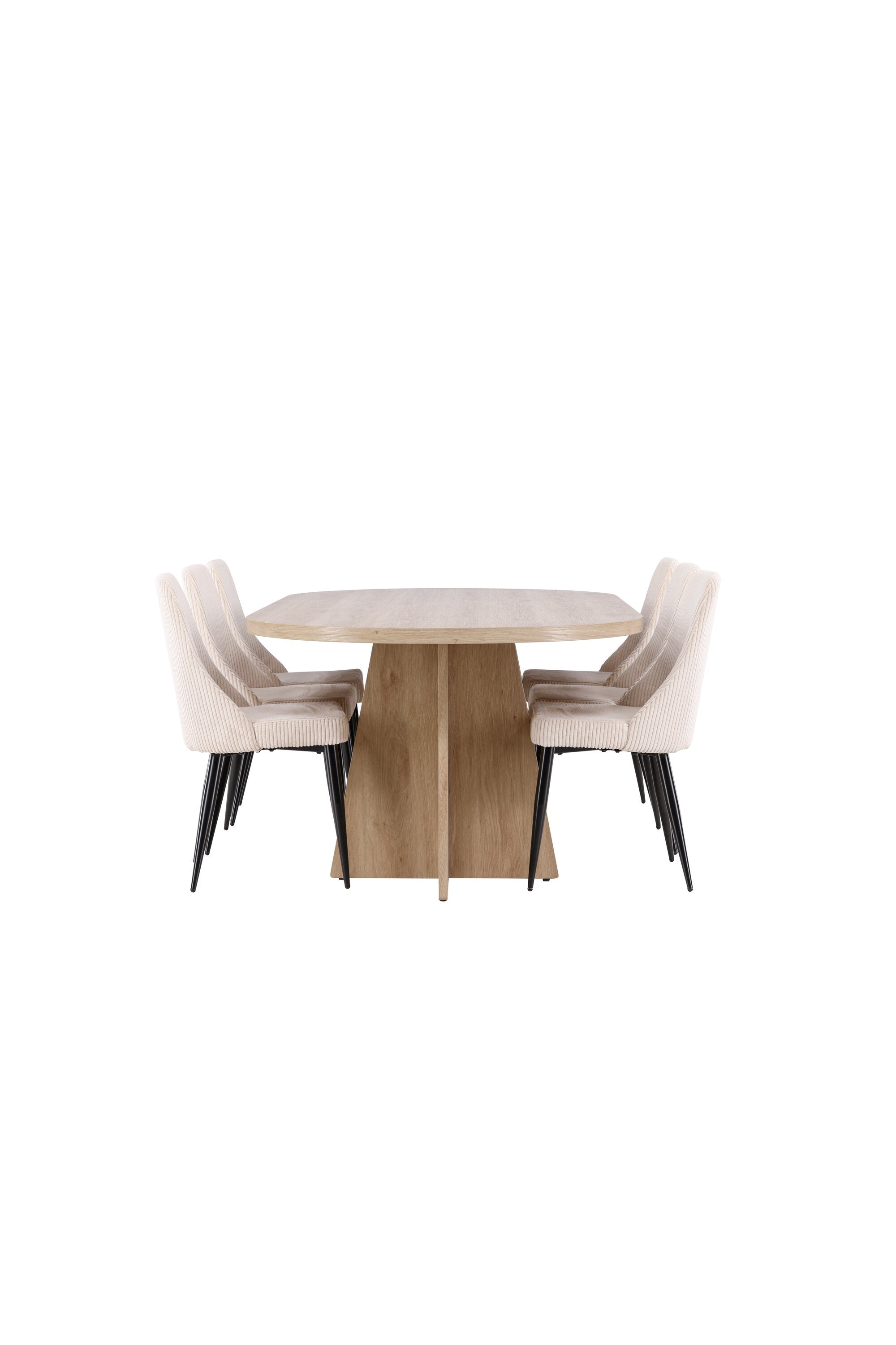 Bootcut Matbord med Leone Matstol-GR Dining Set-Venture Home-peaceofhome.se