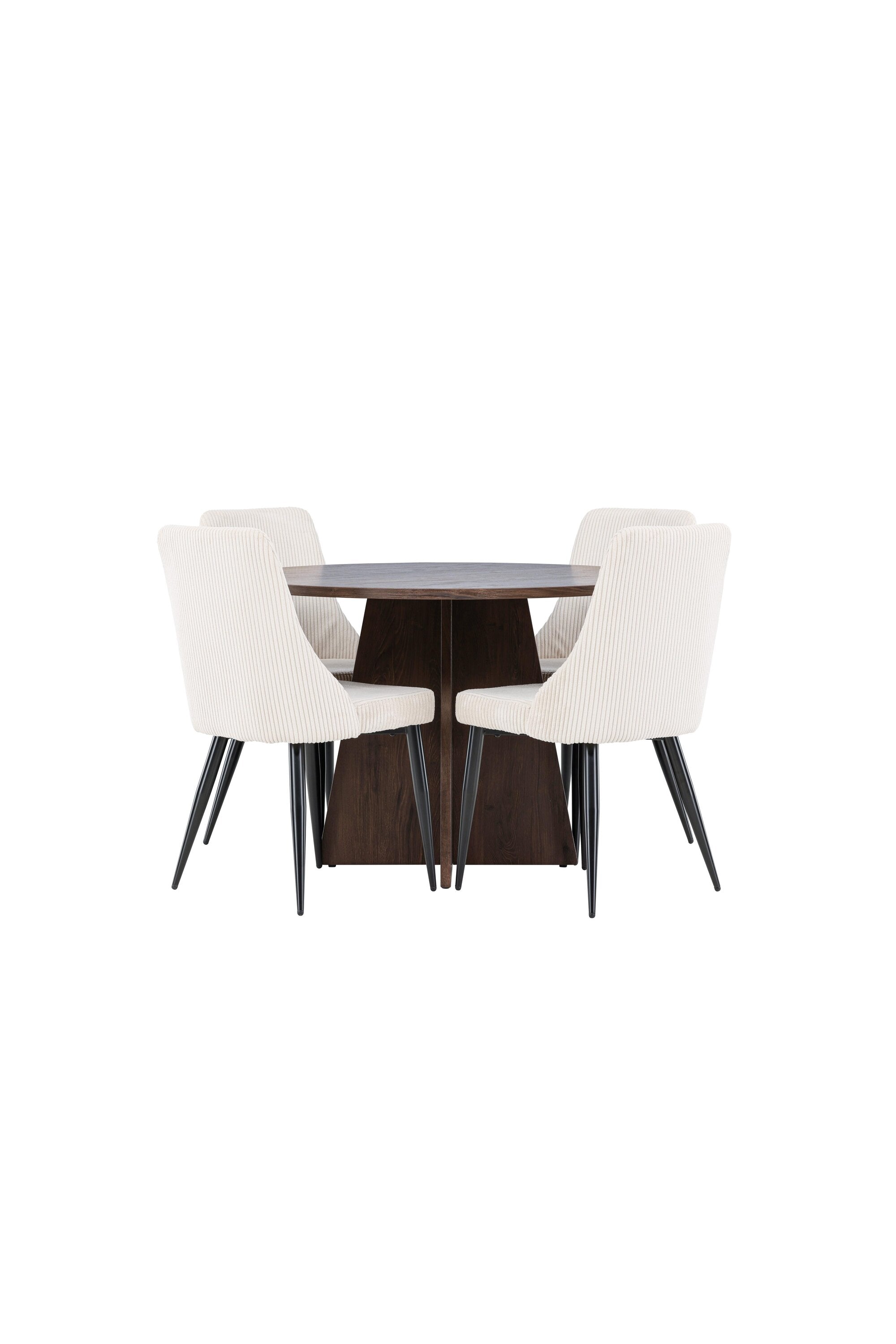 Bootcut Matbord med Leone Matstol-GR Dining Set-Venture Home-peaceofhome.se