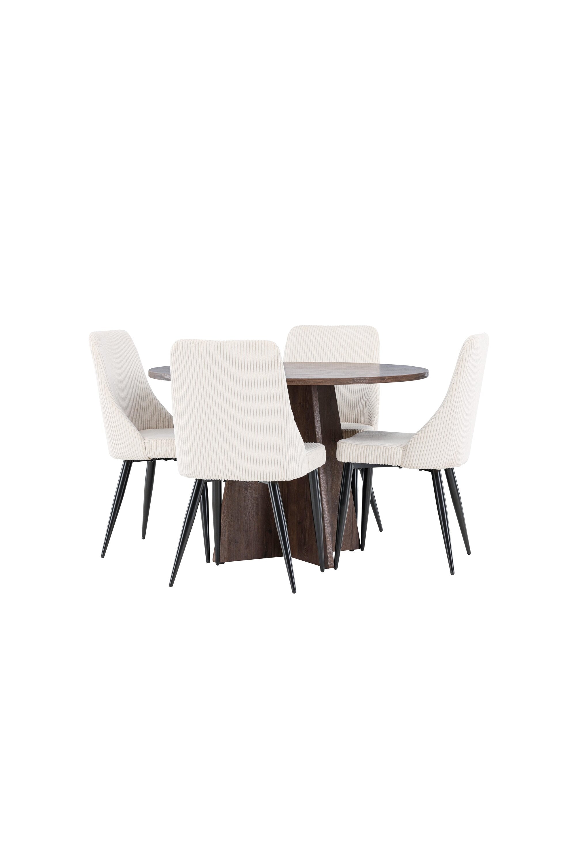 Bootcut Matbord med Leone Matstol-GR Dining Set-Venture Home-peaceofhome.se