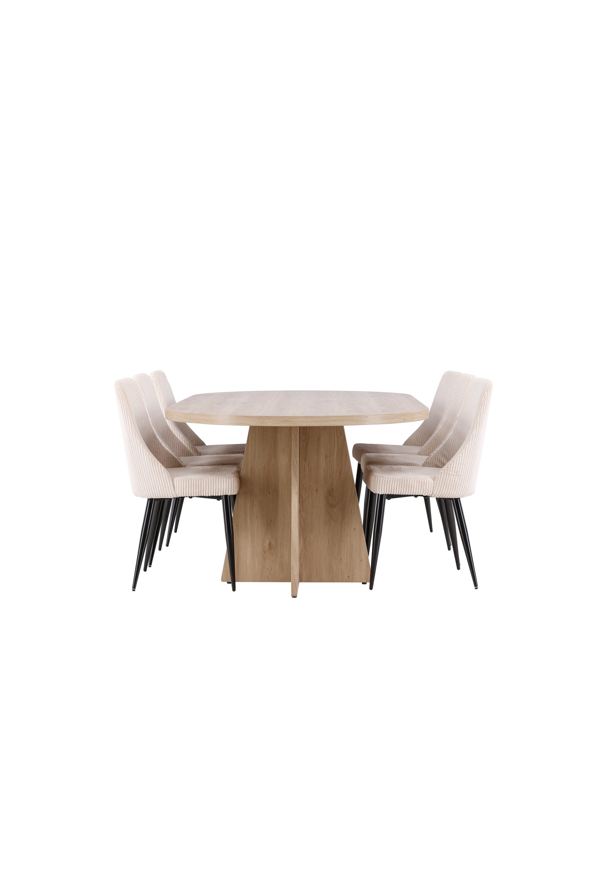 Bootcut Matbord med Leone Matstol-GR Dining Set-Venture Home-peaceofhome.se