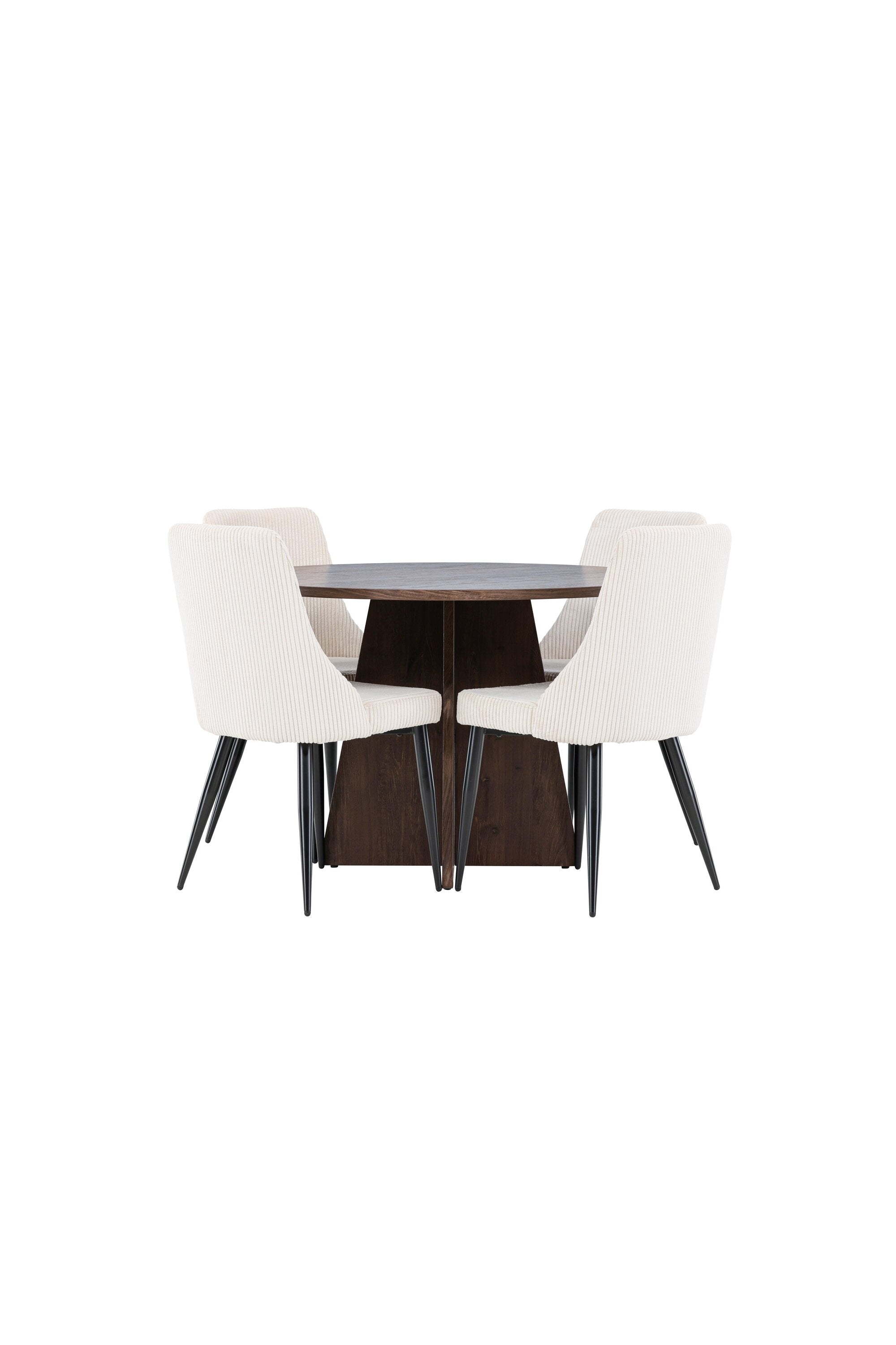 Bootcut Matbord med Leone Matstol-GR Dining Set-Venture Home-peaceofhome.se