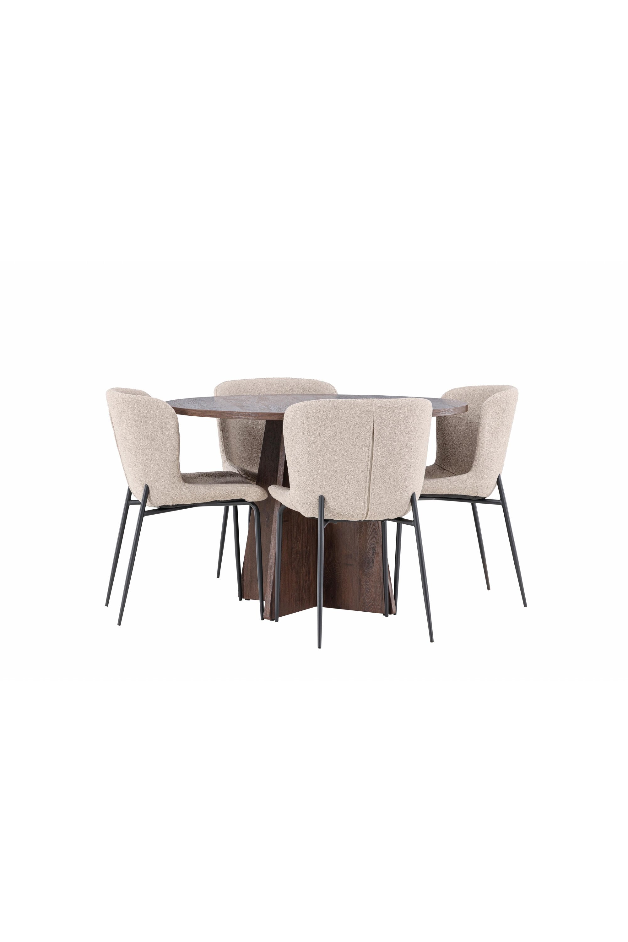 Bootcut Matbord med Modesto Matstol-GR Dining Set-Venture Home-peaceofhome.se