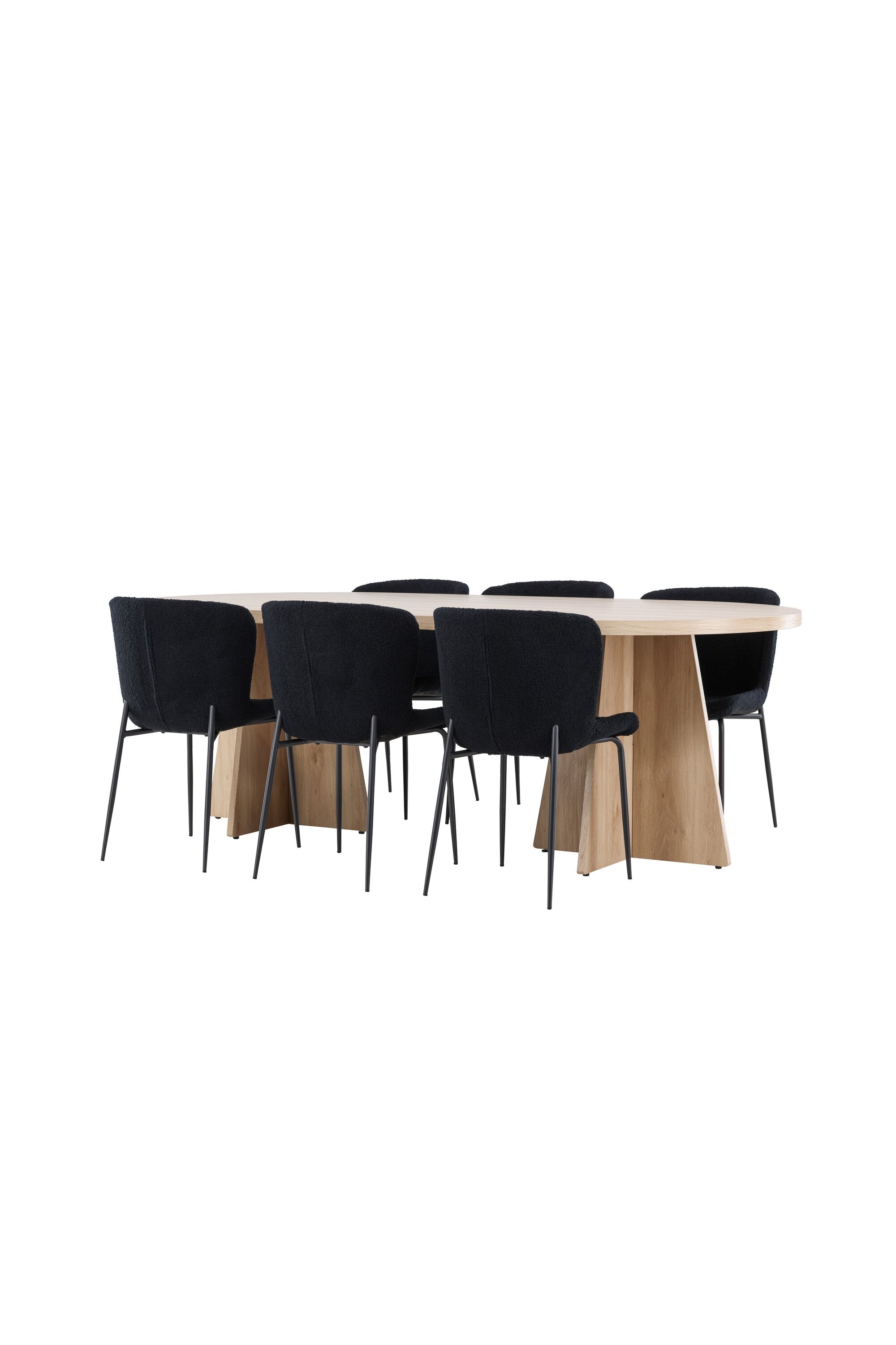 Bootcut Matbord med Modesto Matstol-GR Dining Set-Venture Home-peaceofhome.se