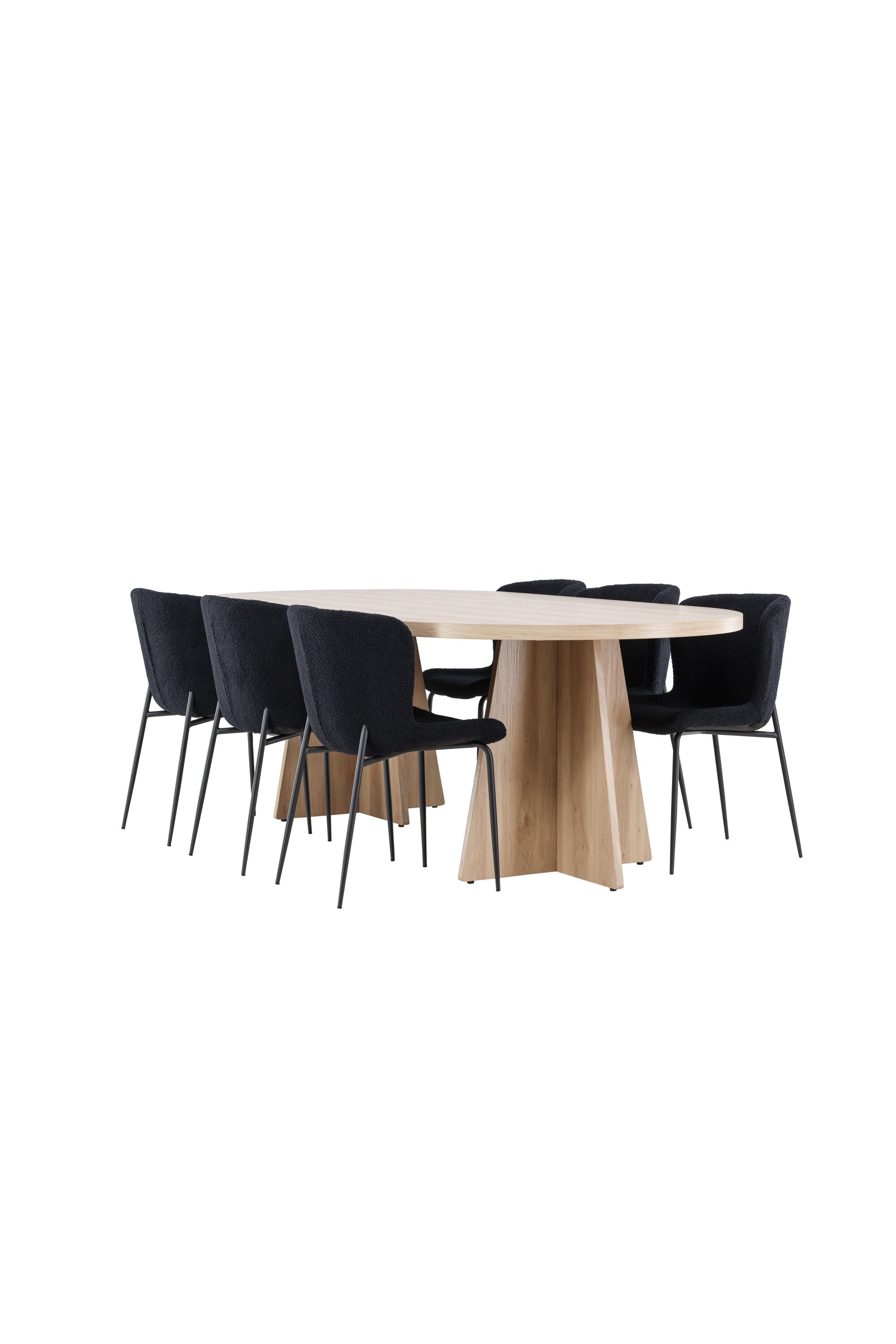 Bootcut Matbord med Modesto Matstol-GR Dining Set-Venture Home-peaceofhome.se