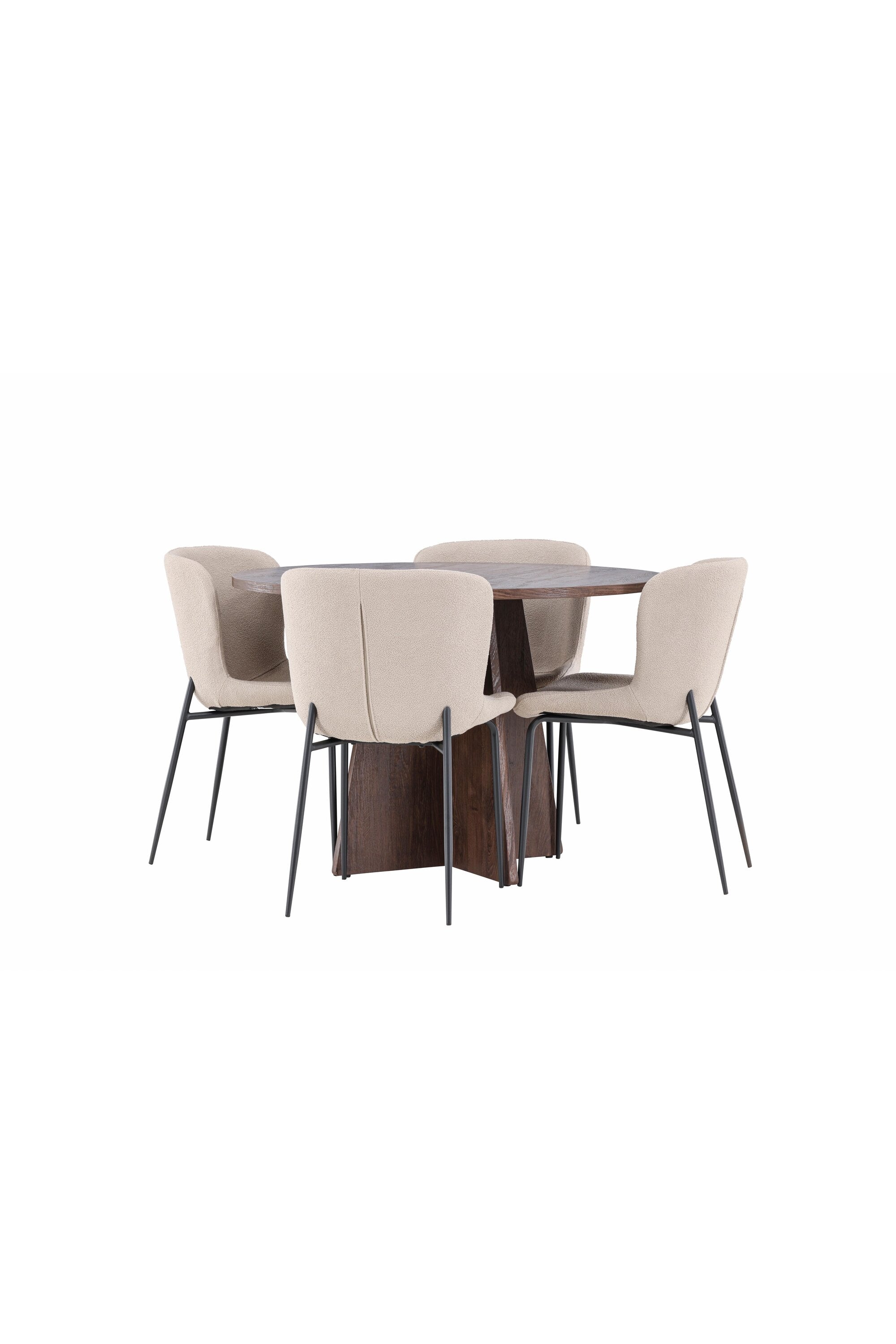 Bootcut Matbord med Modesto Matstol-GR Dining Set-Venture Home-peaceofhome.se