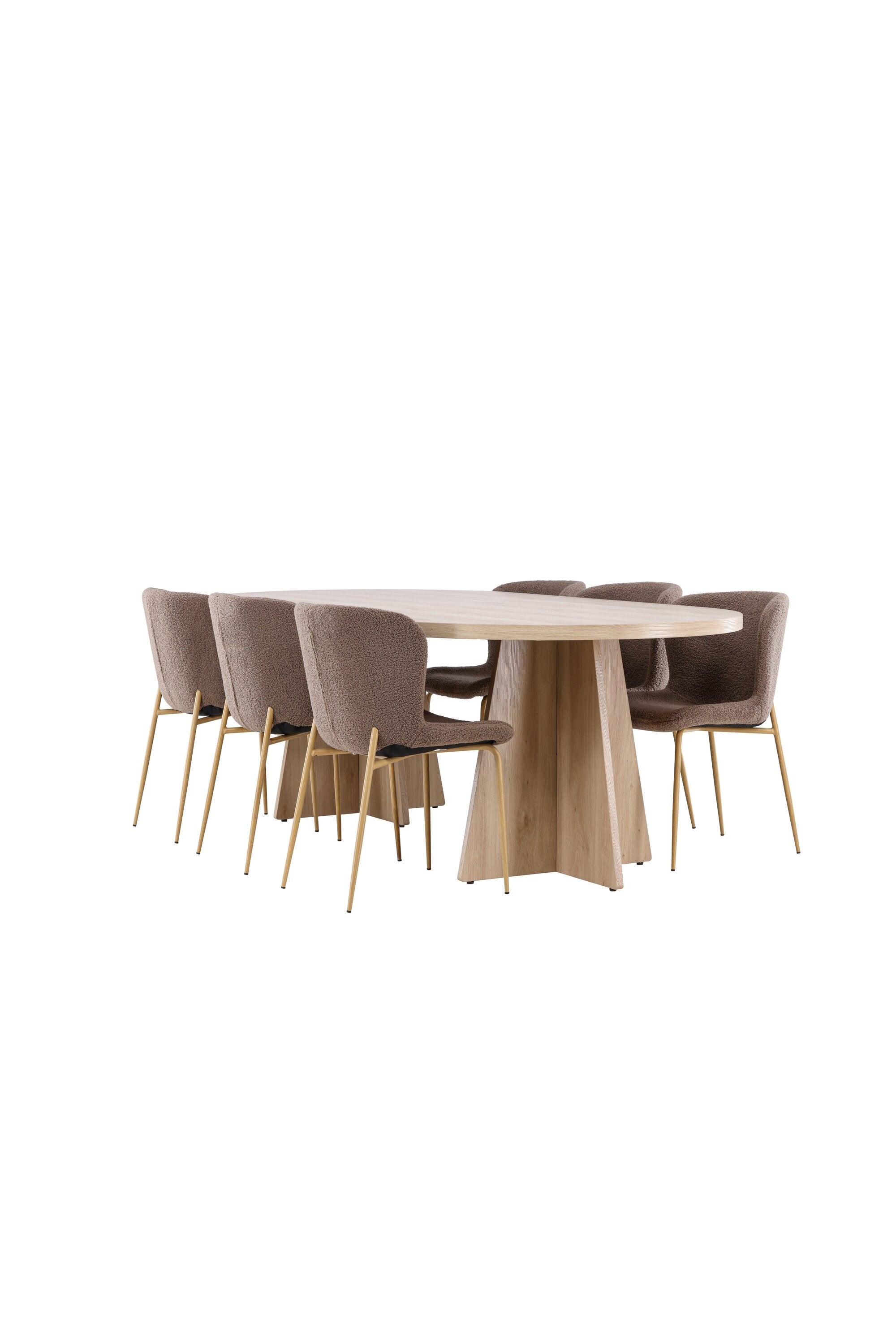 Bootcut Matbord med Modesto Matstol-GR Dining Set-Venture Home-peaceofhome.se