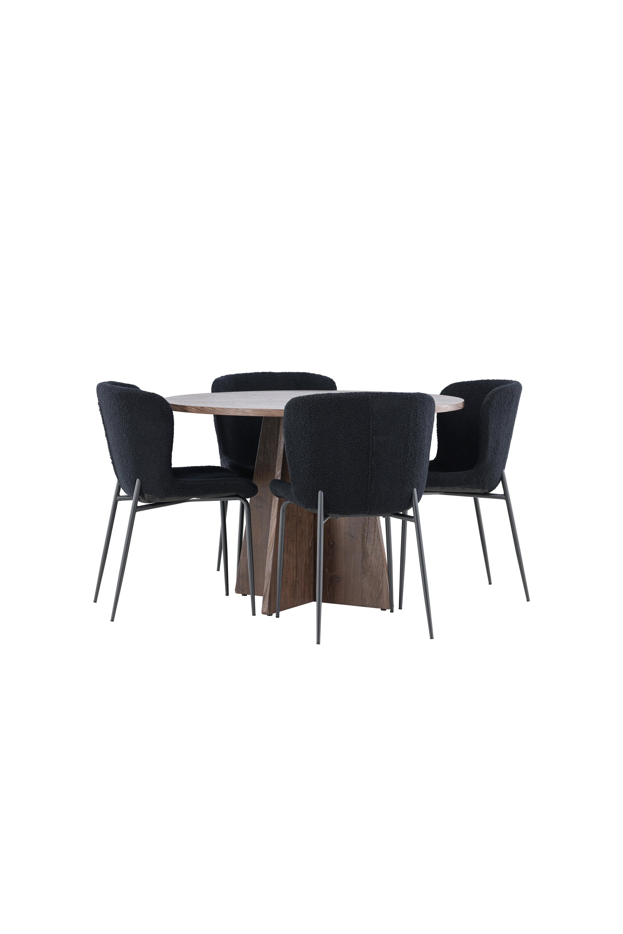 Bootcut Matbord med Modesto Matstol-GR Dining Set-Venture Home-peaceofhome.se