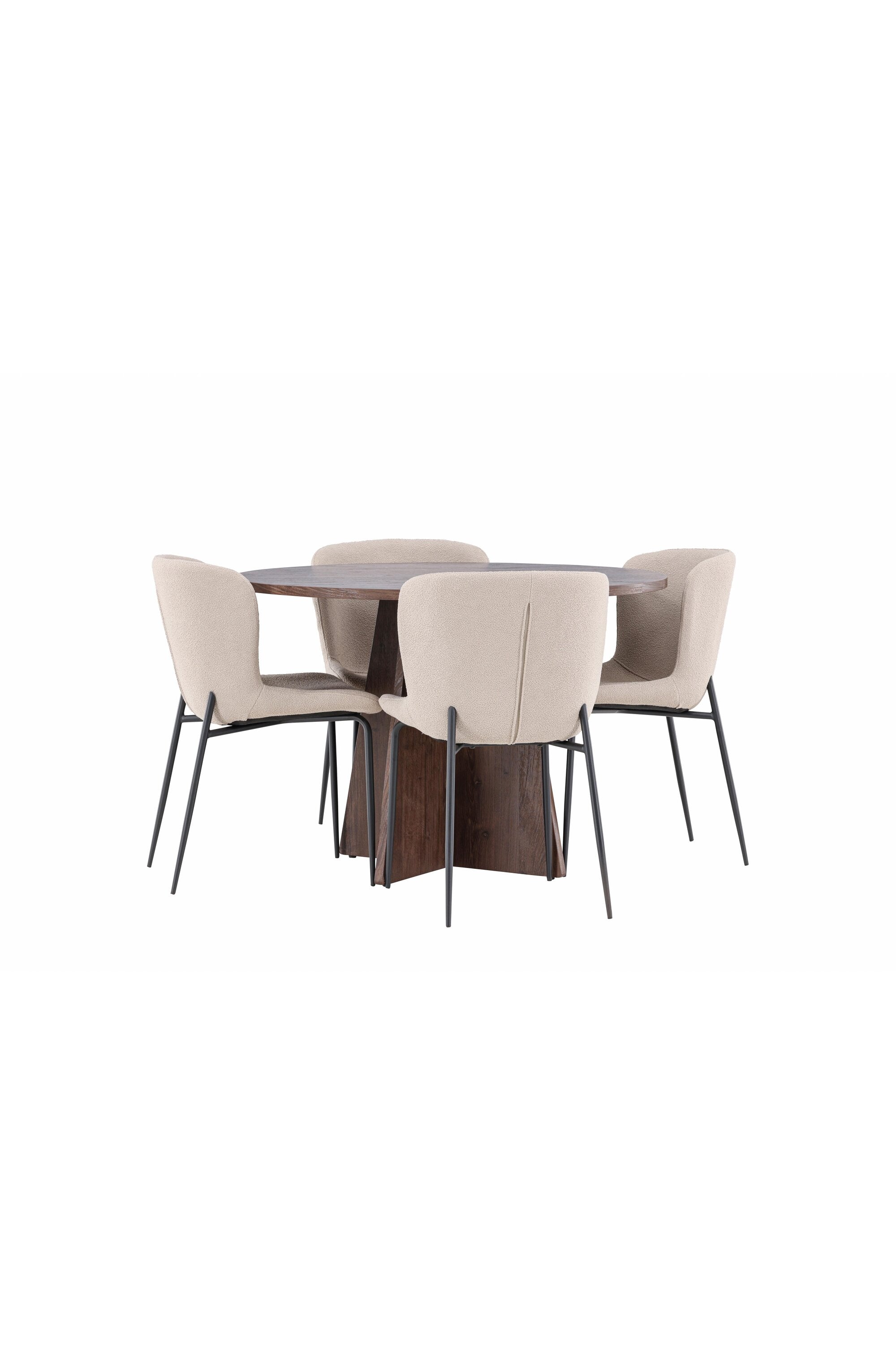 Bootcut Matbord med Modesto Matstol-GR Dining Set-Venture Home-peaceofhome.se