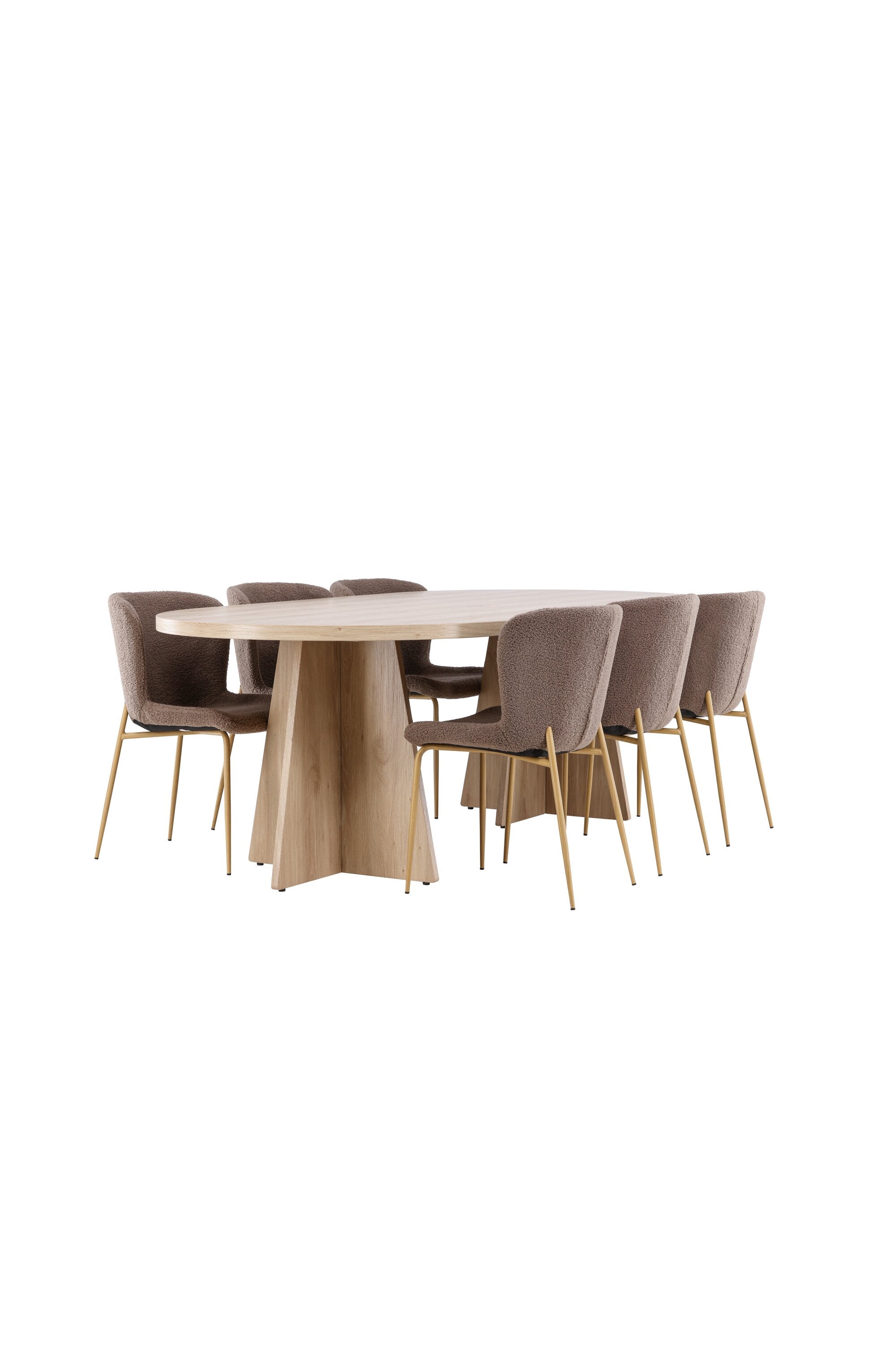 Bootcut Matbord med Modesto Matstol-GR Dining Set-Venture Home-peaceofhome.se