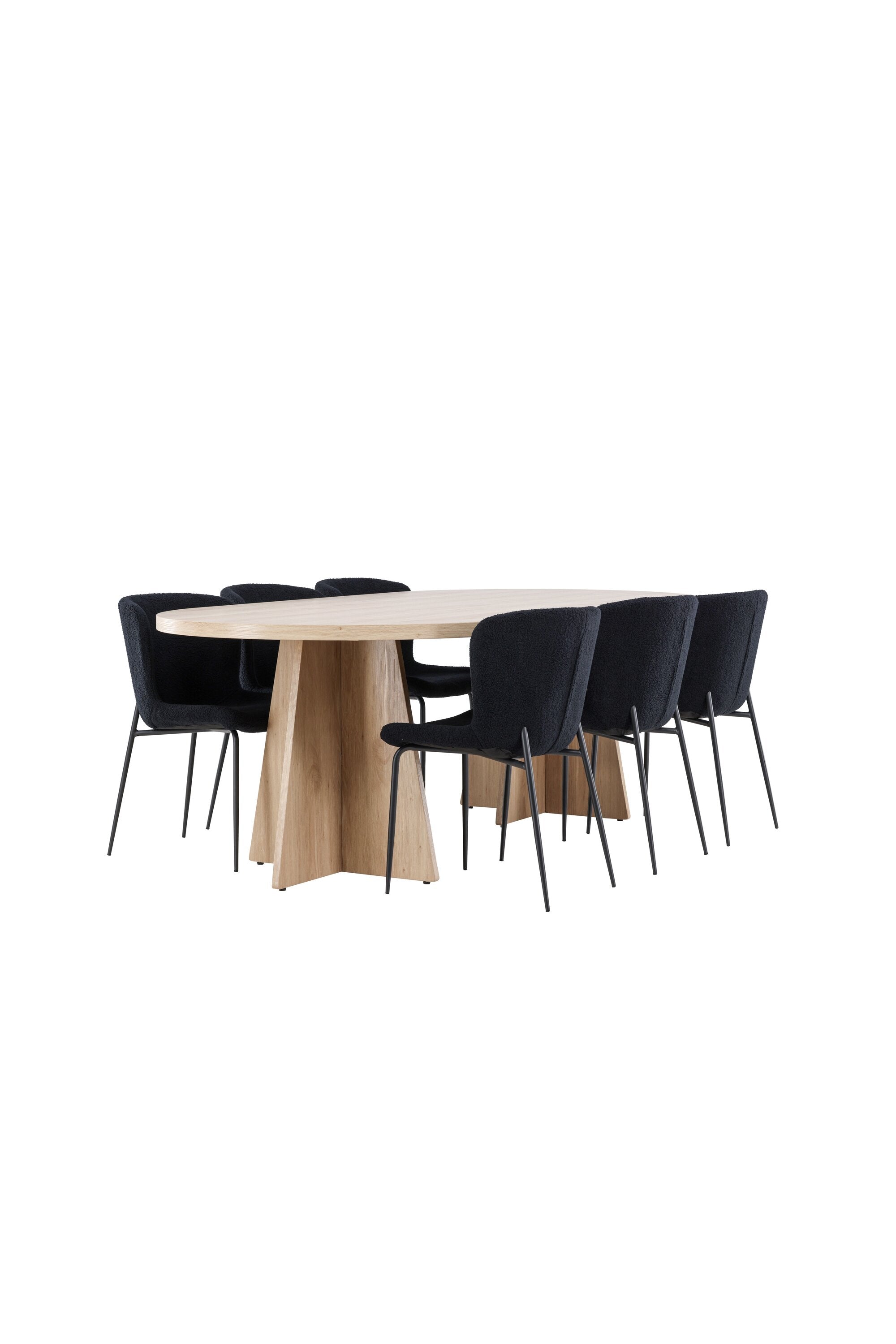 Bootcut Matbord med Modesto Matstol-GR Dining Set-Venture Home-peaceofhome.se