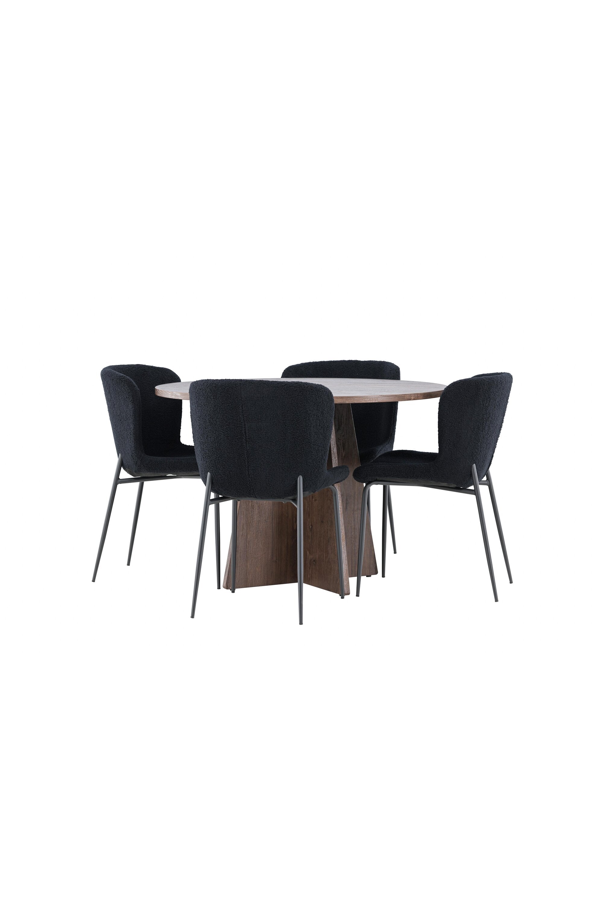 Bootcut Matbord med Modesto Matstol-GR Dining Set-Venture Home-peaceofhome.se