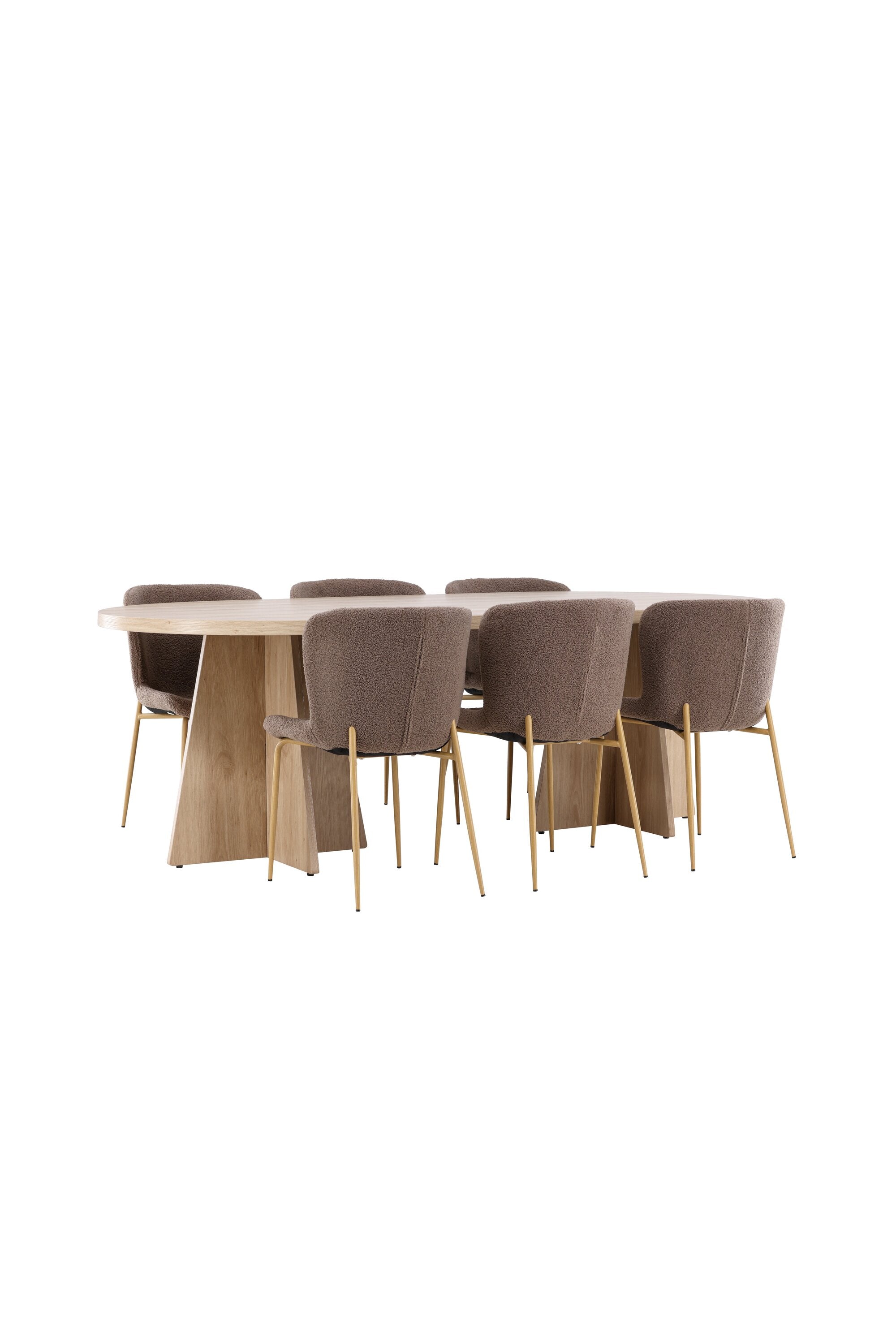 Bootcut Matbord med Modesto Matstol-GR Dining Set-Venture Home-peaceofhome.se