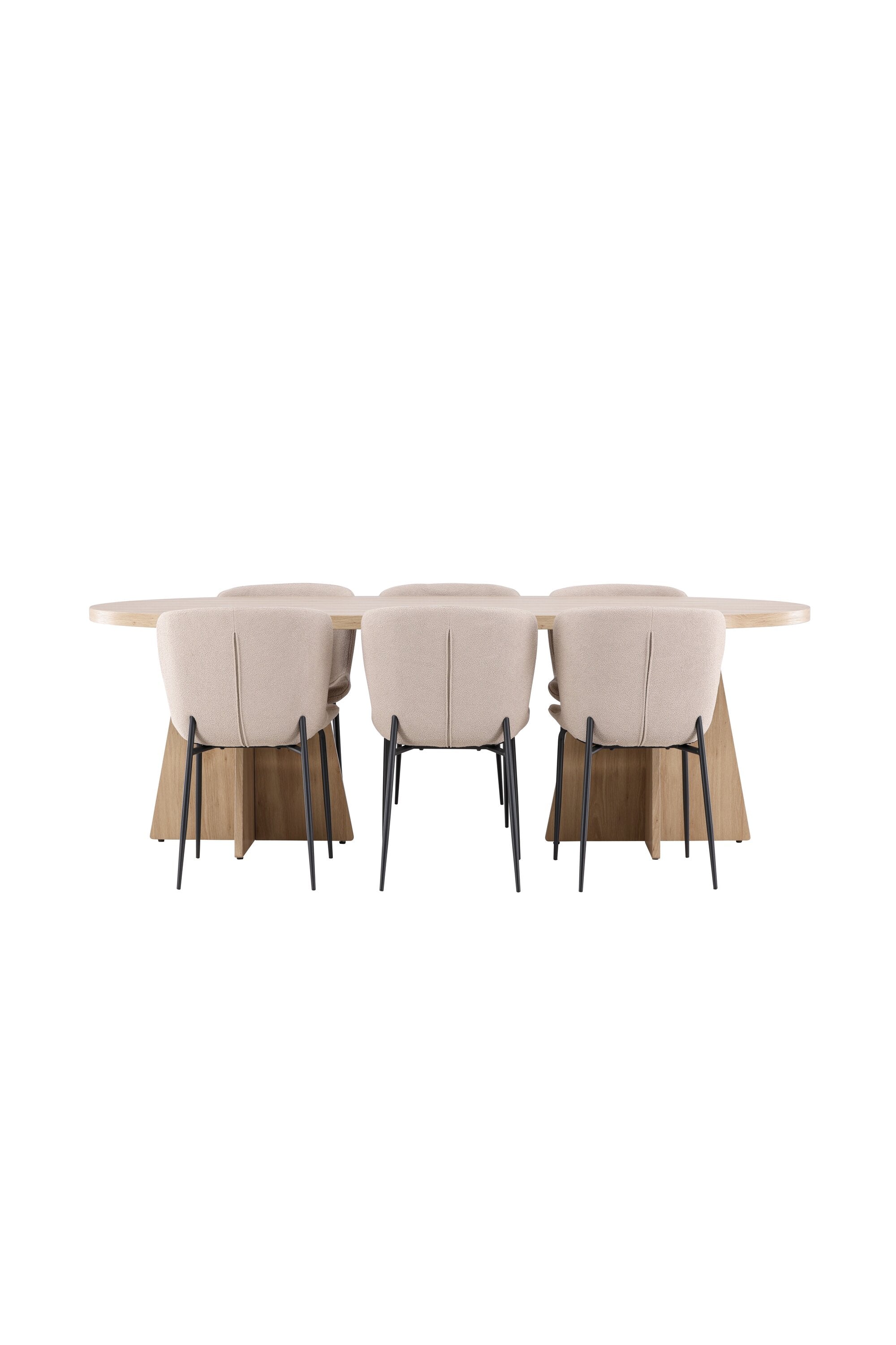 Bootcut Matbord med Modesto Matstol-GR Dining Set-Venture Home-peaceofhome.se