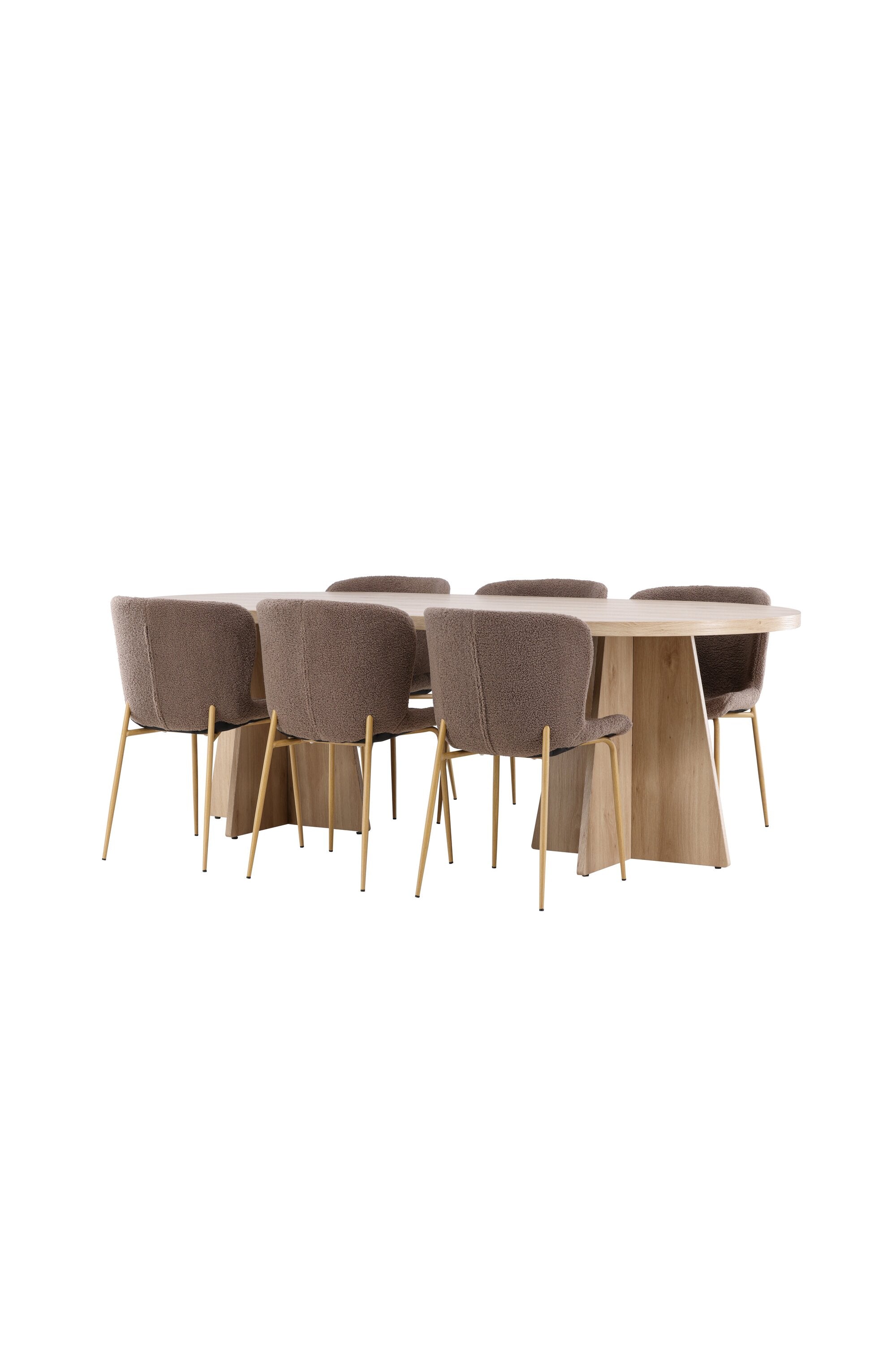 Bootcut Matbord med Modesto Matstol-GR Dining Set-Venture Home-peaceofhome.se