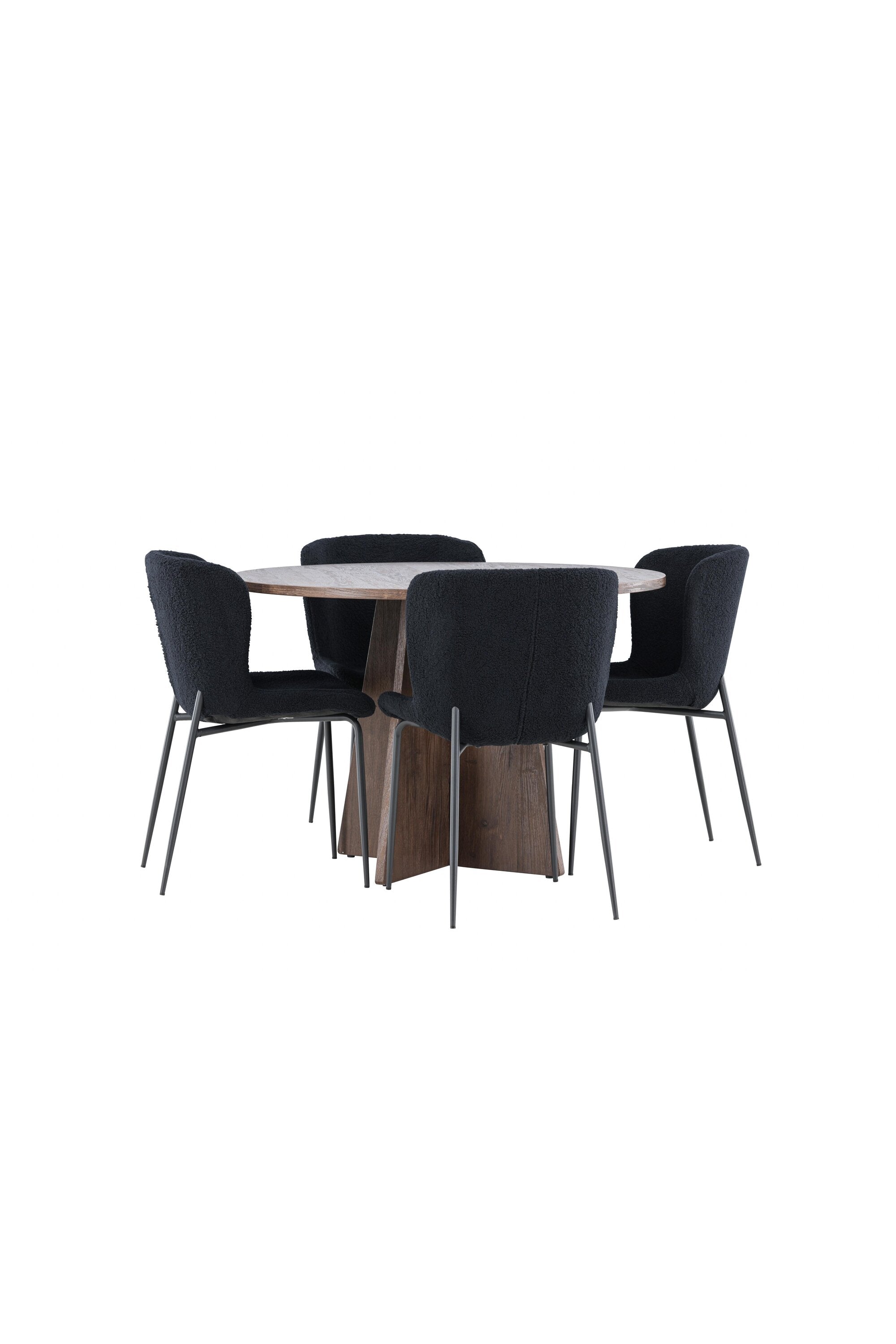 Bootcut Matbord med Modesto Matstol-GR Dining Set-Venture Home-peaceofhome.se