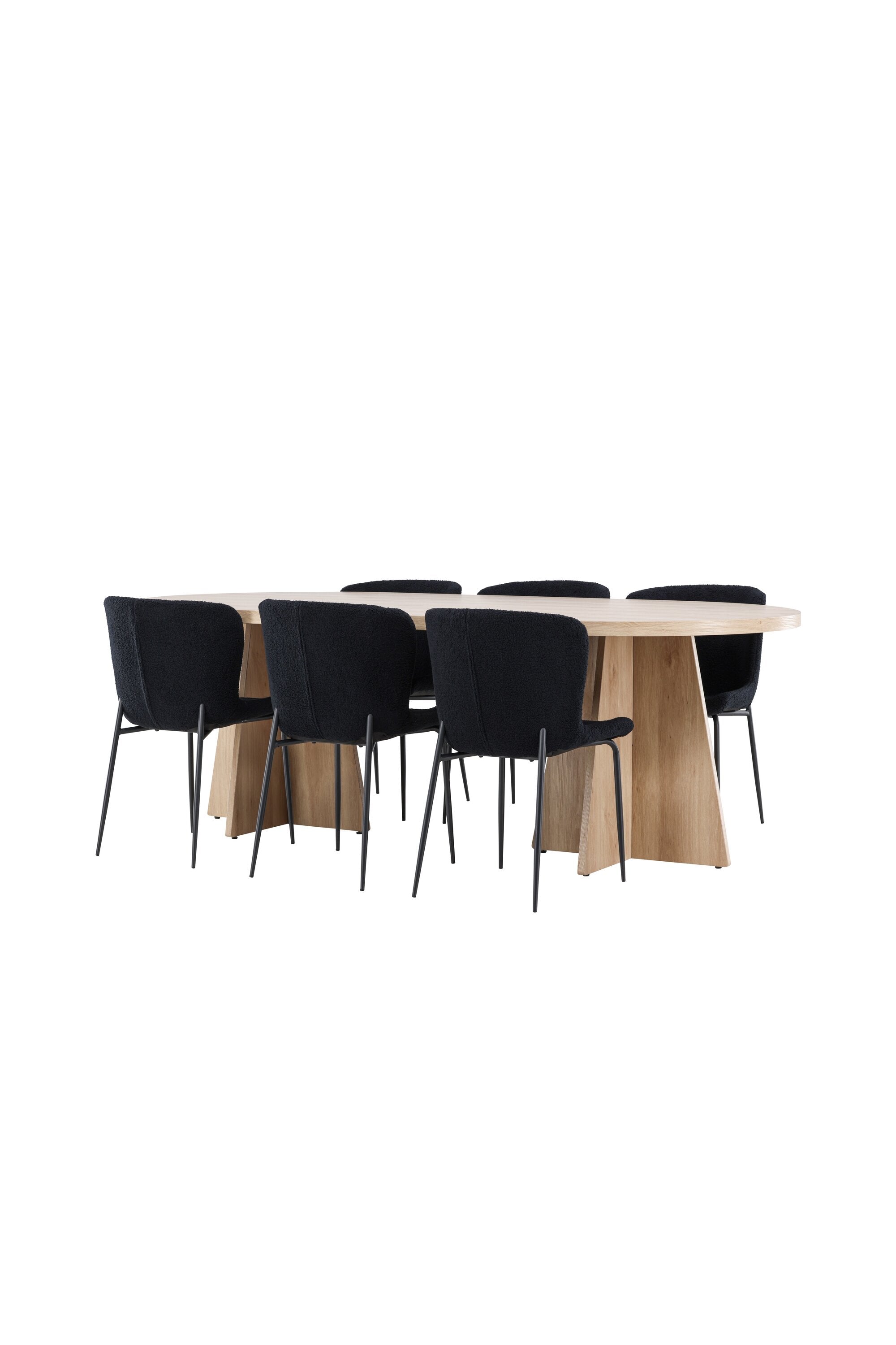 Bootcut Matbord med Modesto Matstol-GR Dining Set-Venture Home-peaceofhome.se