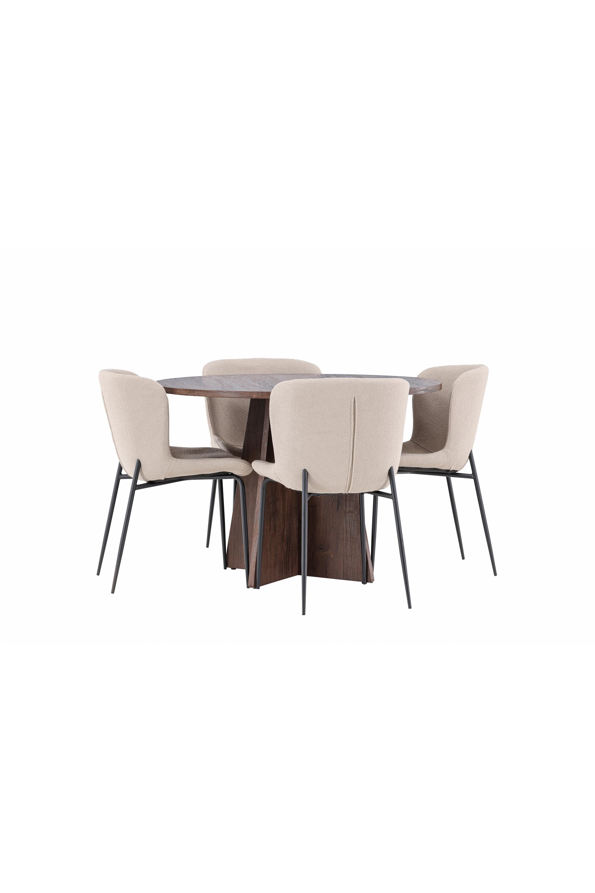 Bootcut Matbord med Modesto Matstol-GR Dining Set-Venture Home-peaceofhome.se