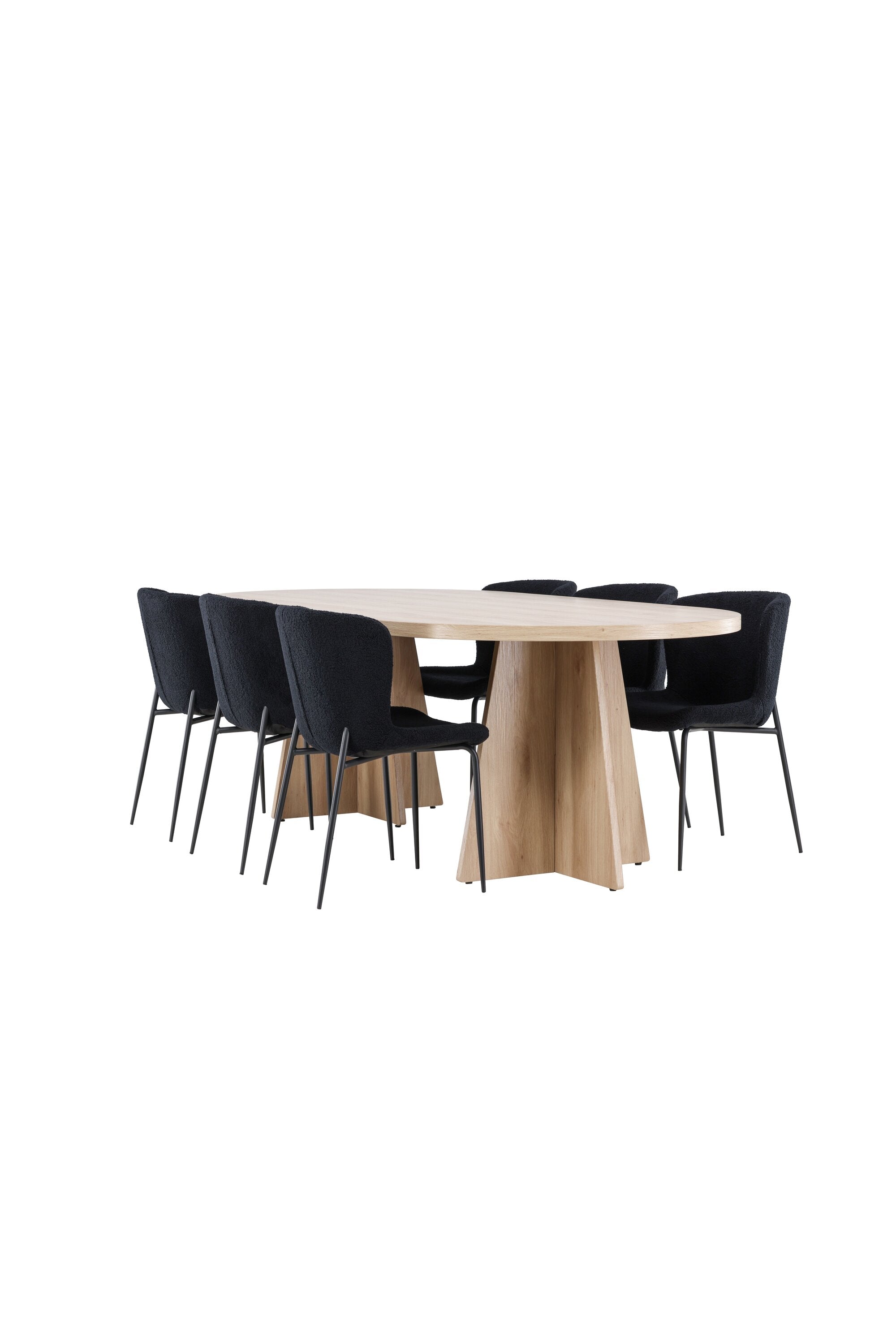 Bootcut Matbord med Modesto Matstol-GR Dining Set-Venture Home-peaceofhome.se