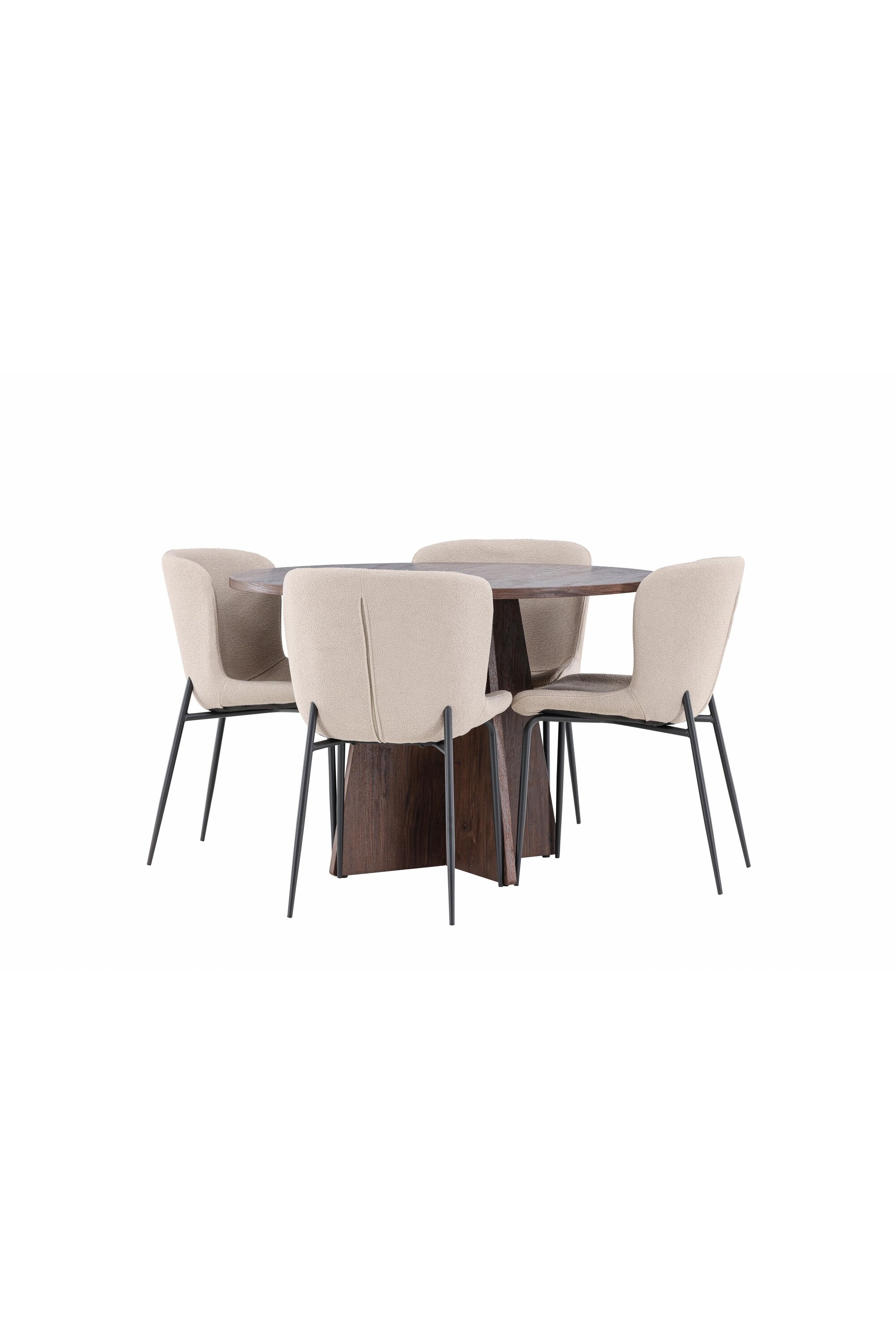 Bootcut Matbord med Modesto Matstol-GR Dining Set-Venture Home-peaceofhome.se