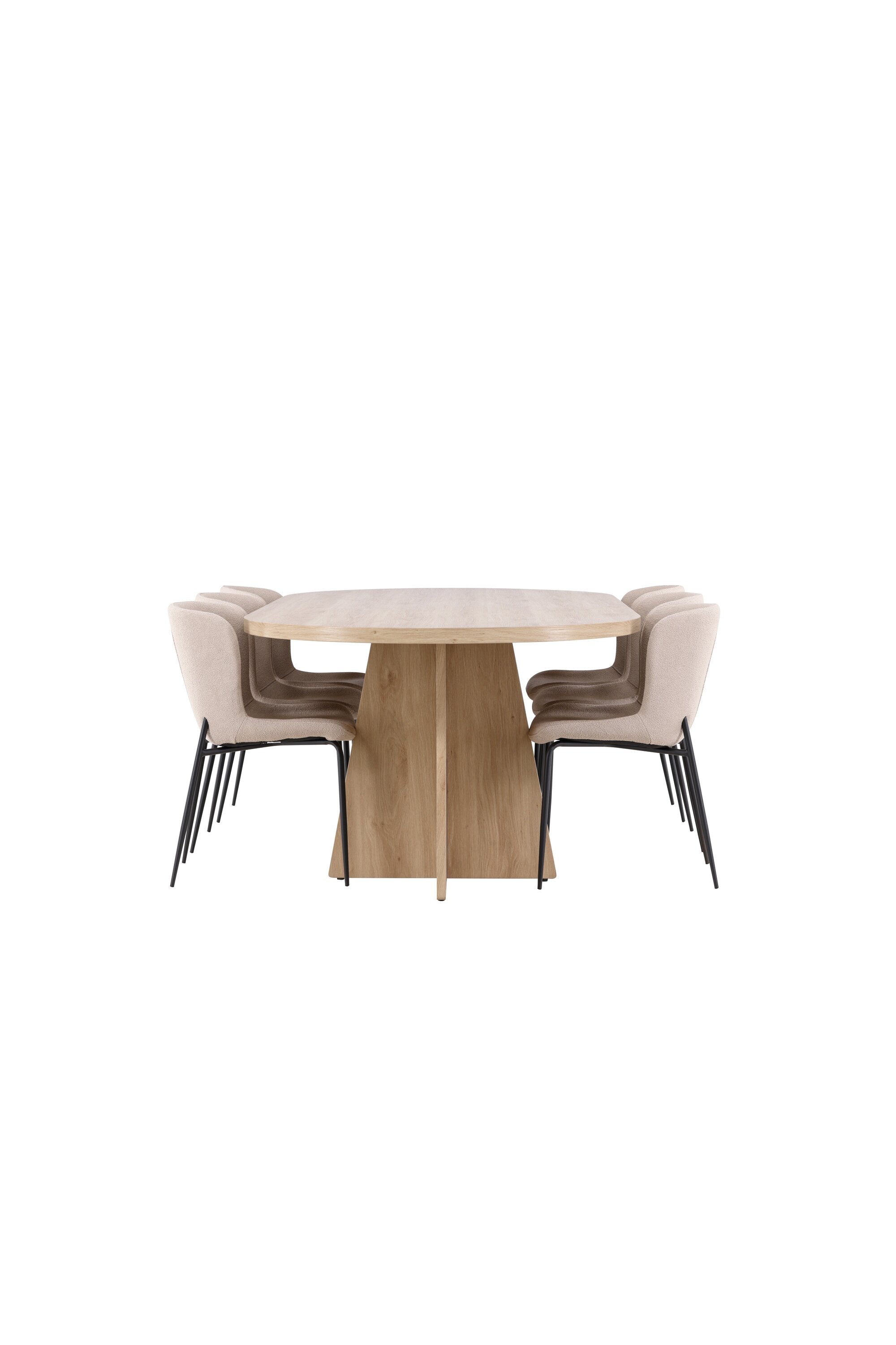 Bootcut Matbord med Modesto Matstol-GR Dining Set-Venture Home-peaceofhome.se