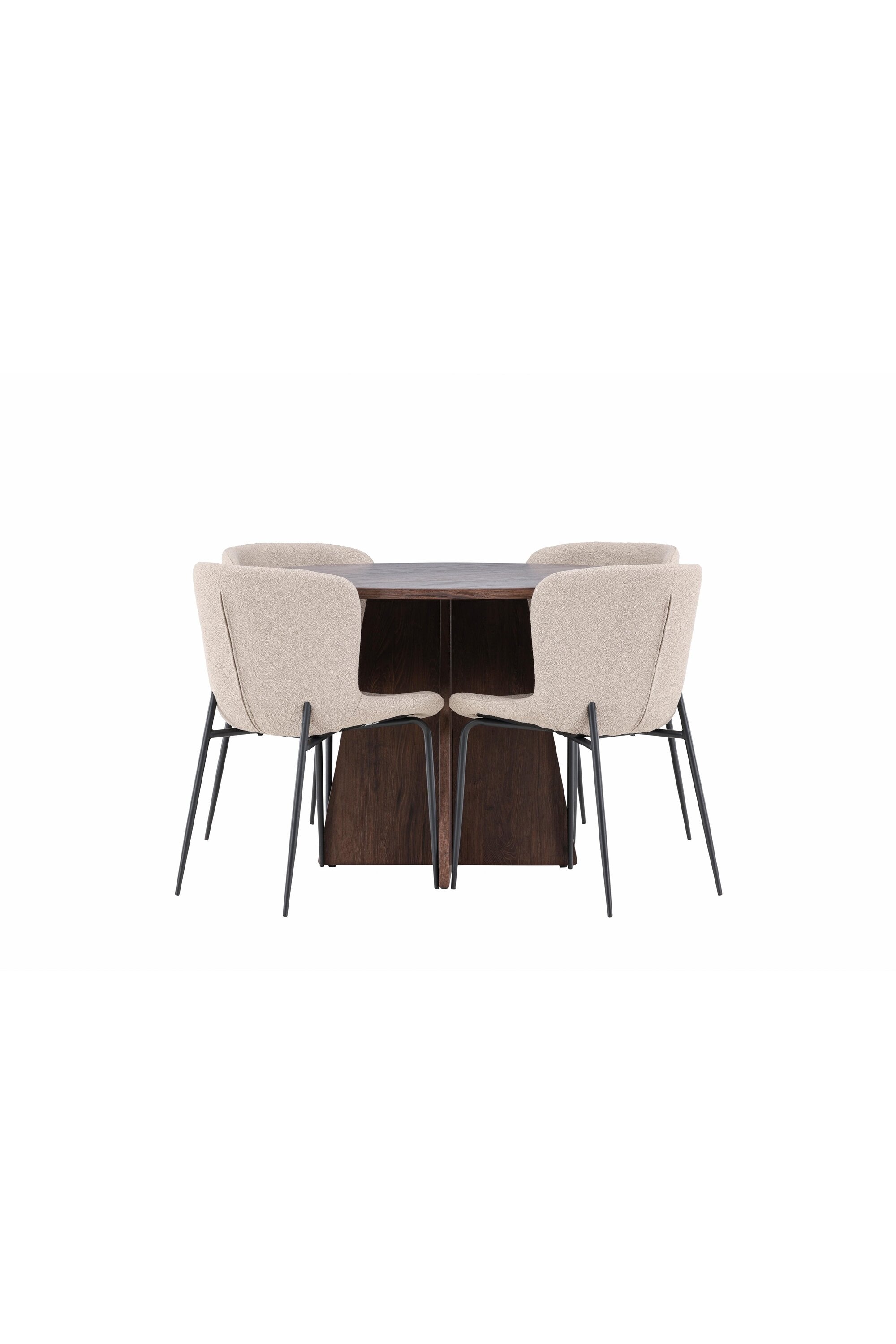 Bootcut Matbord med Modesto Matstol-GR Dining Set-Venture Home-peaceofhome.se